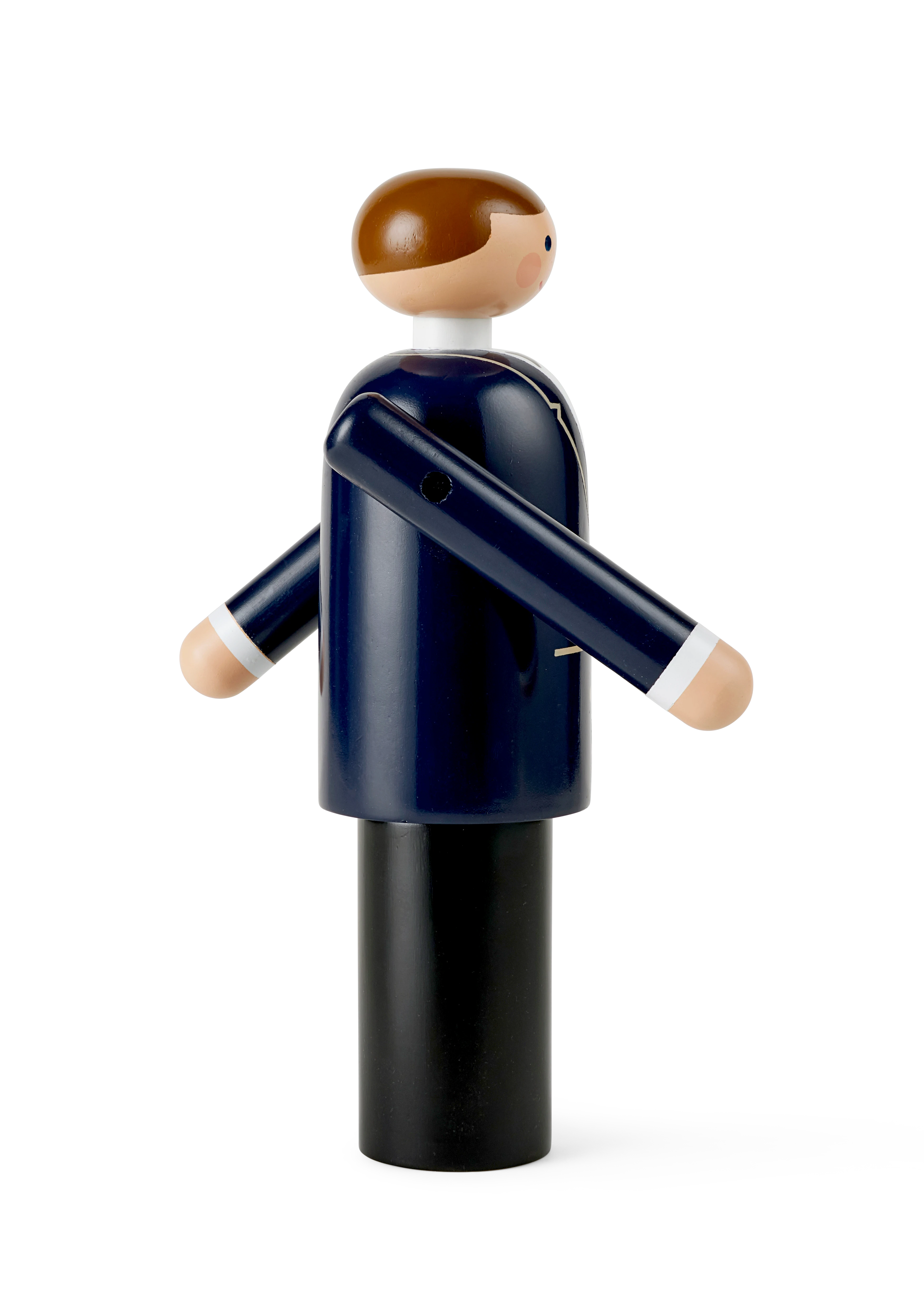 Groom H18 cm from Kay Bojesen in Blue/Black/White color, made of Wood