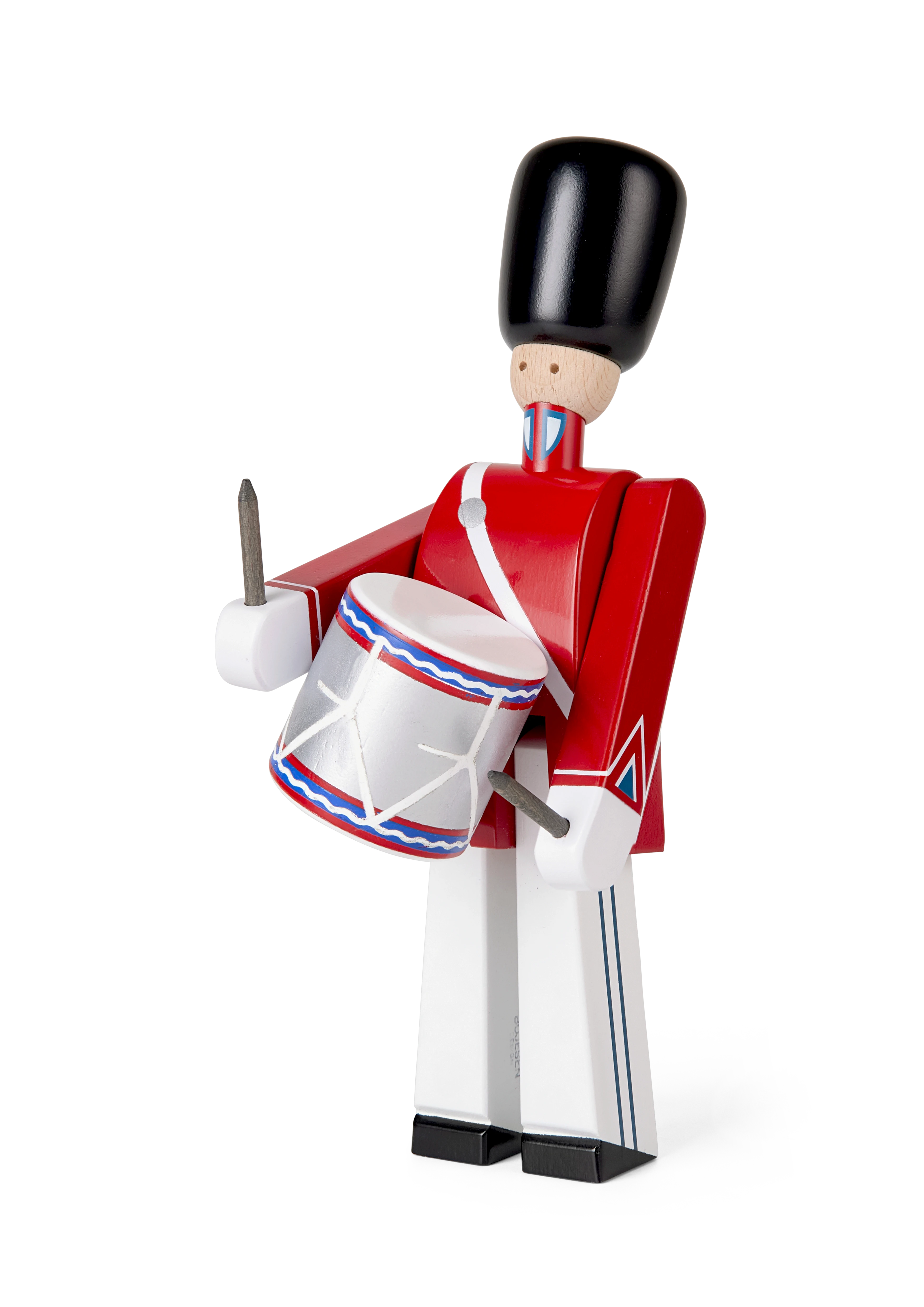 Tivoli Drummer small from Kay Bojesen in Red/White color, made of Wood