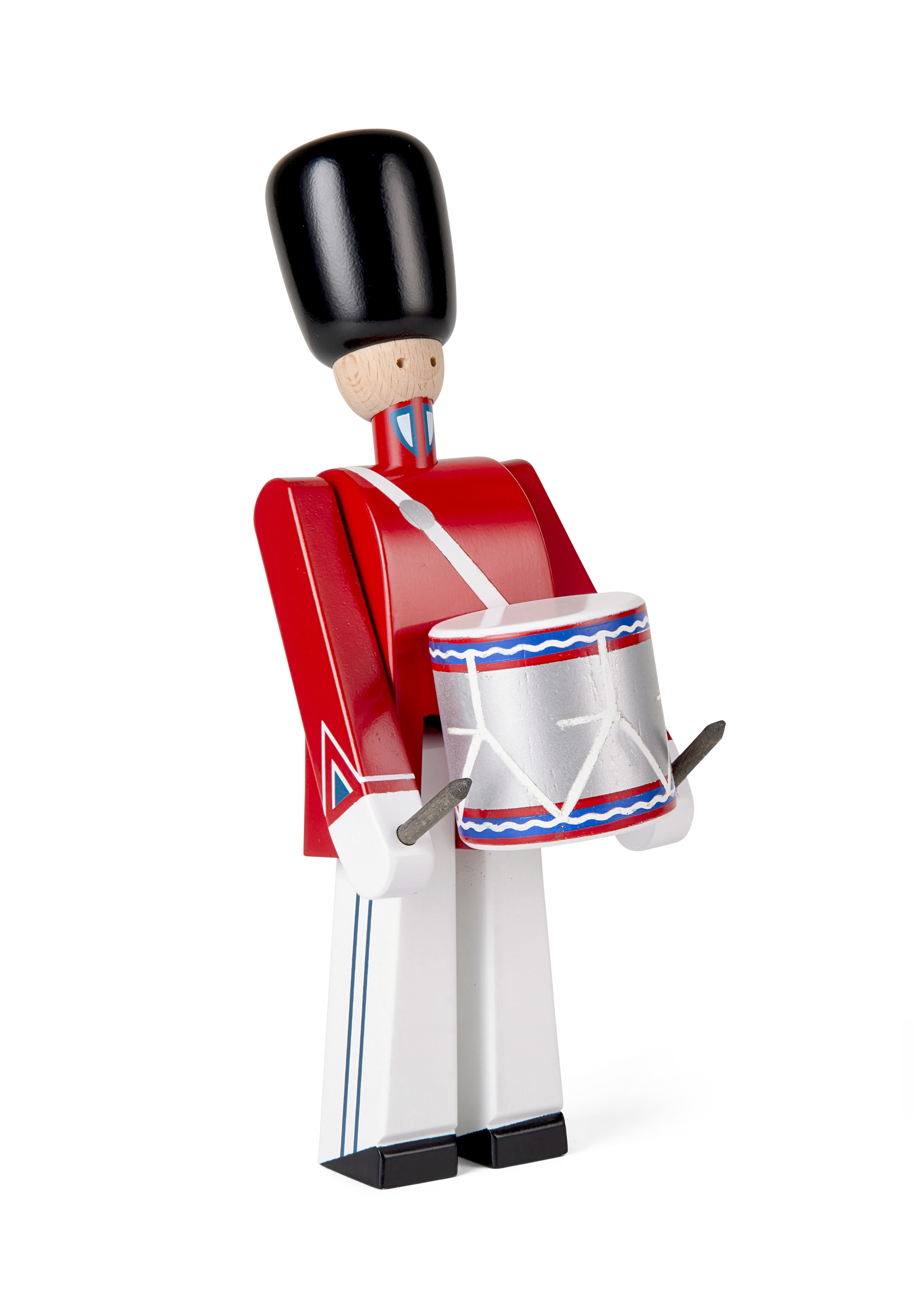 Tivoli Drummer small from Kay Bojesen in Red/White color, made of Wood