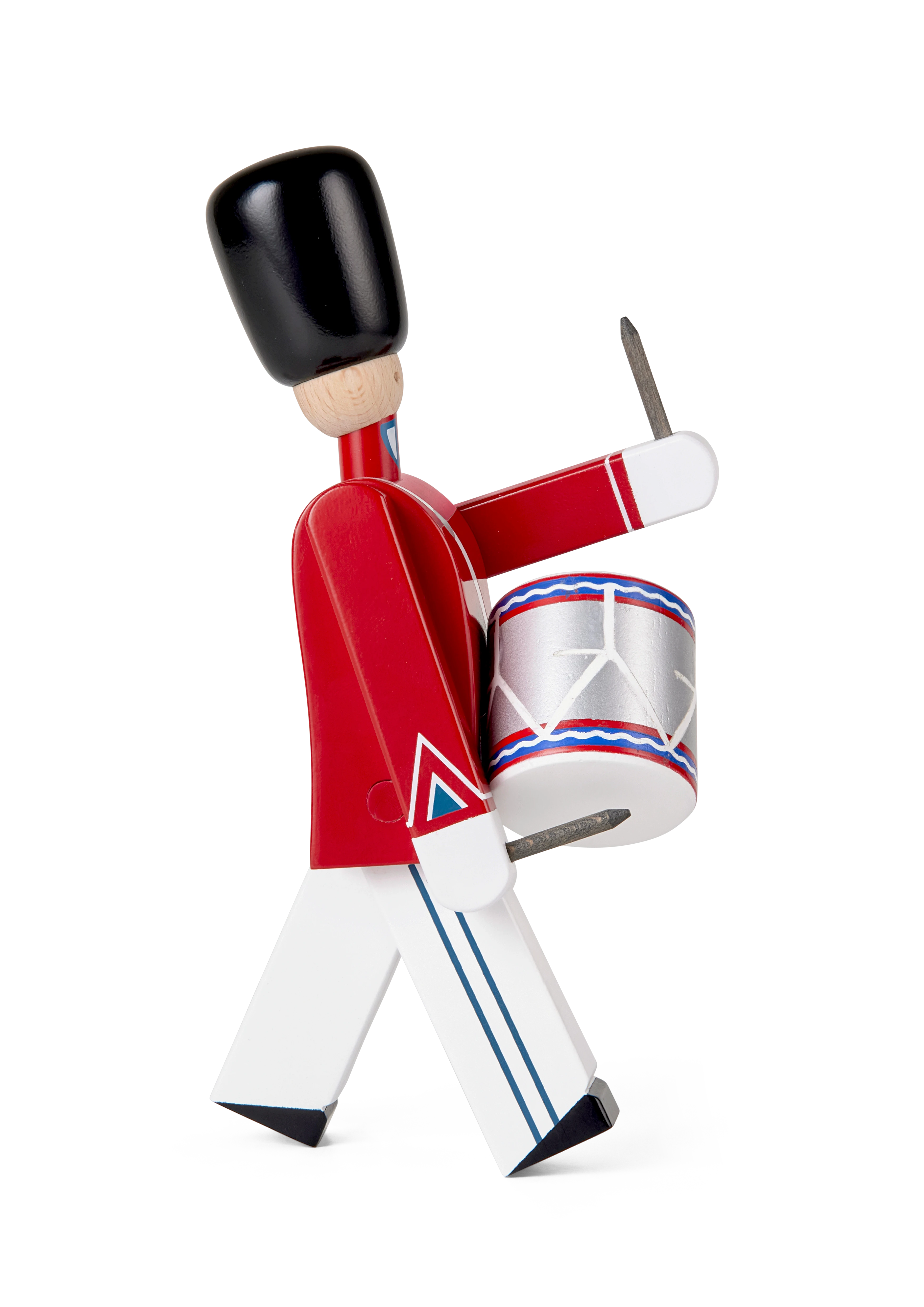 Tivoli Trommeslager liten fra Kay Bojesen i fargen Rød/Hvit, laget av Tre