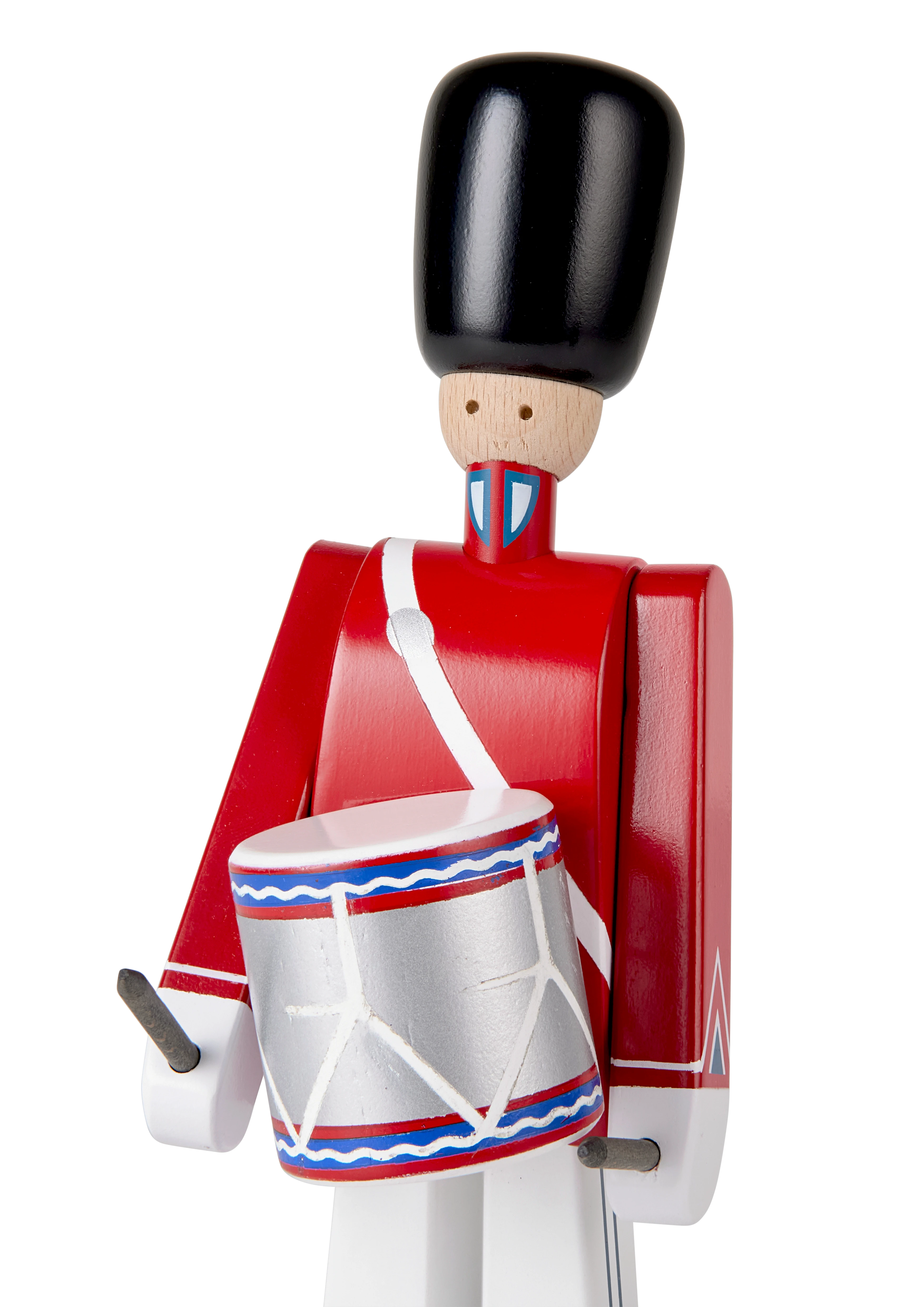 Tivoli Drummer small from Kay Bojesen in Red/White color, made of Wood