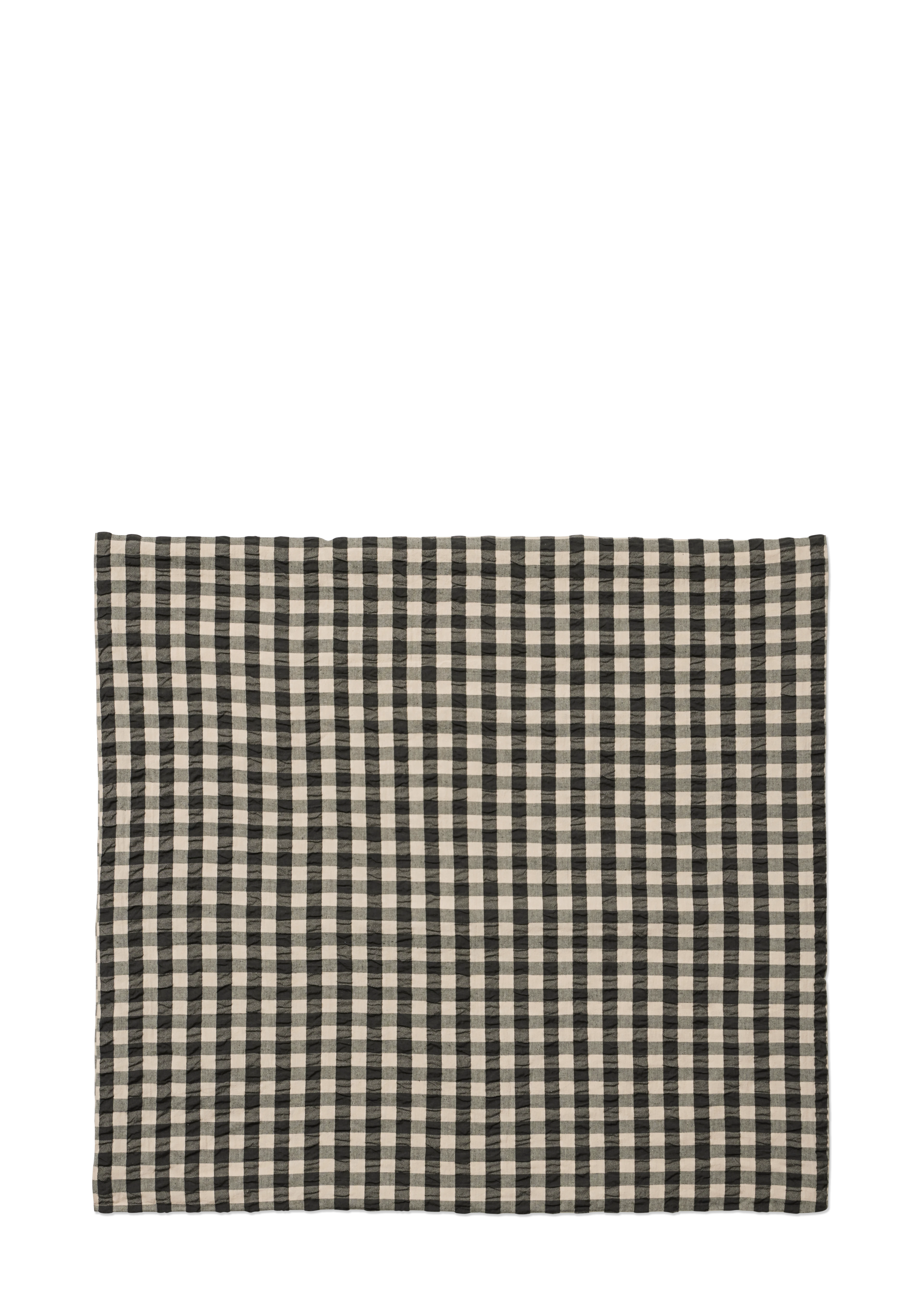 Örngott 63x60 cm från JUNA i färgen Svart/Sand, tillverkad av Bomull