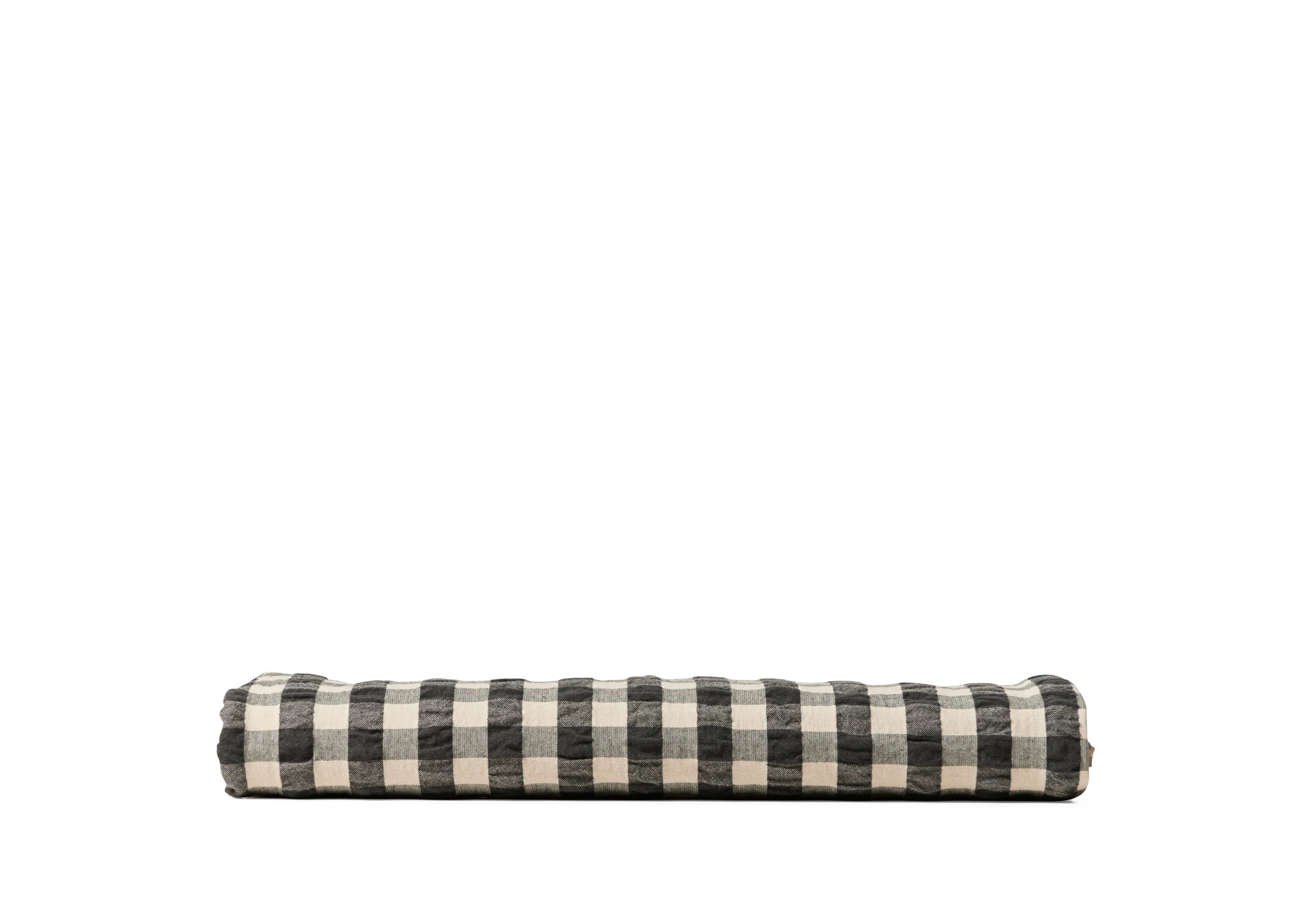 Pillowcase 63x60 cm from JUNA in Black/Sand color, made of Cotton