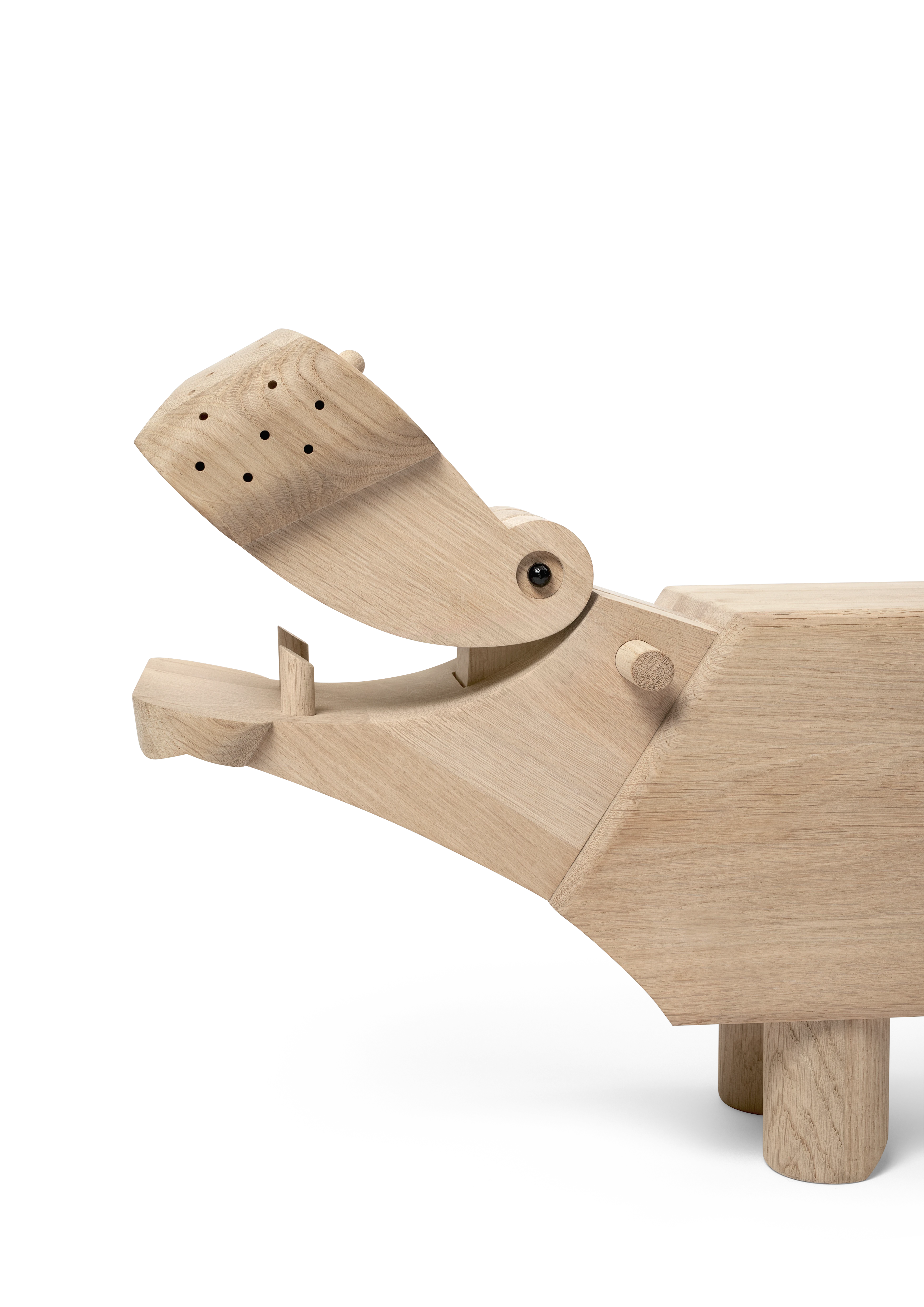 Flodhest XXL fra Kay Bojesen i farven Eg, lavet af Træ