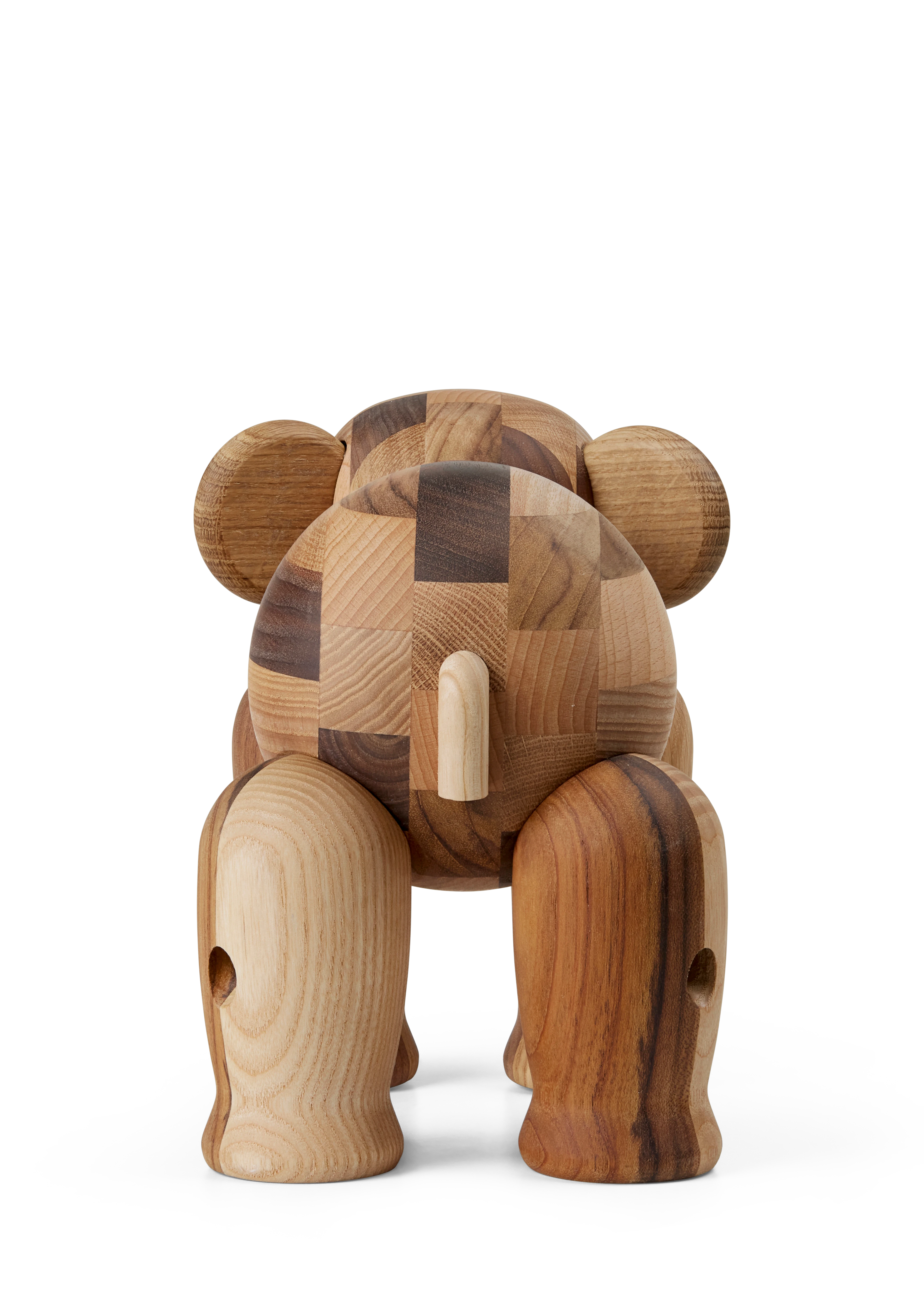 Reworked Anniversary Elefant stor från Kay Bojesen i färgen Mixed wood, tillverkad av Trä