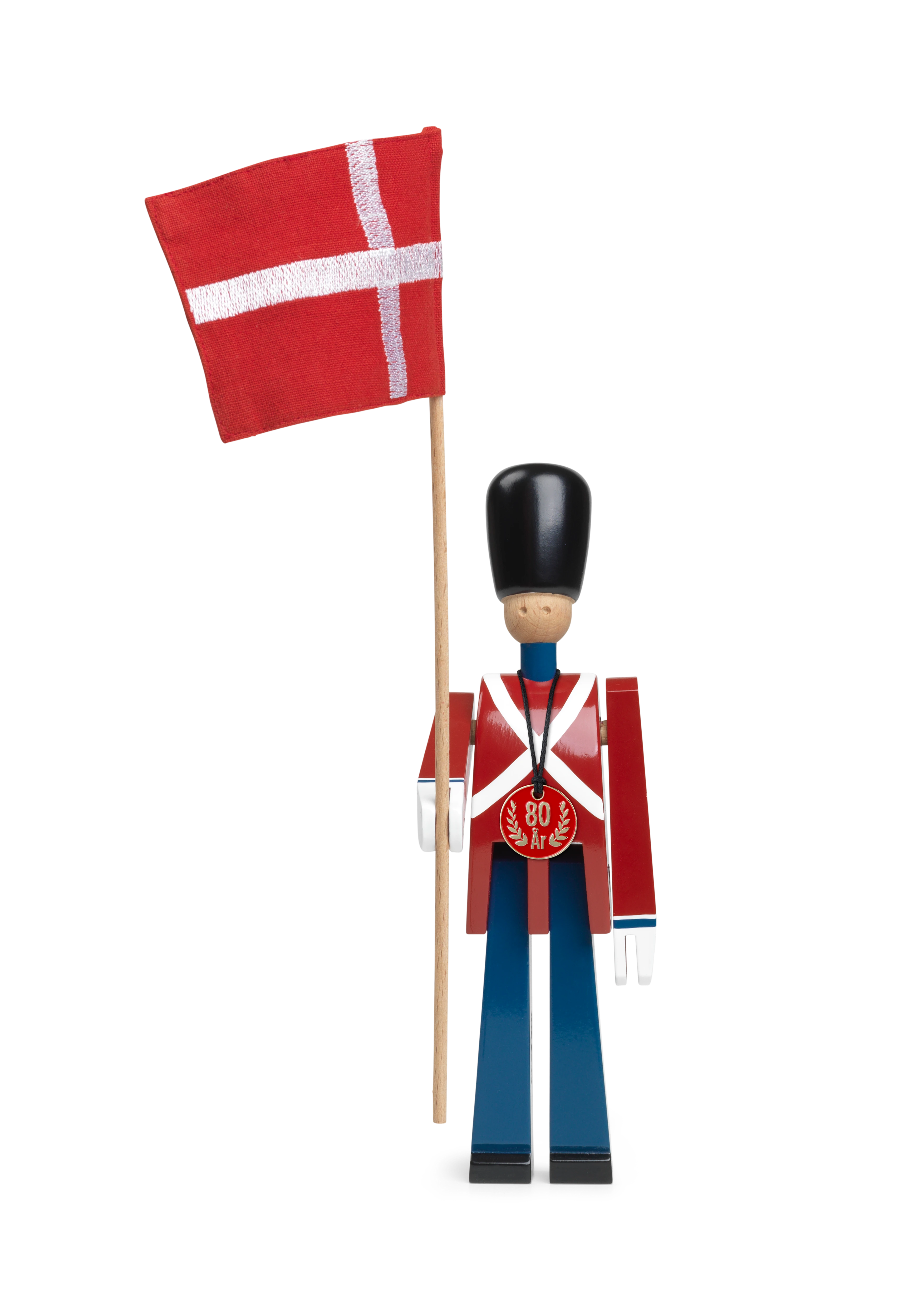 Anniversary Standard-bearer small from Kay Bojesen in Red/Blue/White color, made of Wood