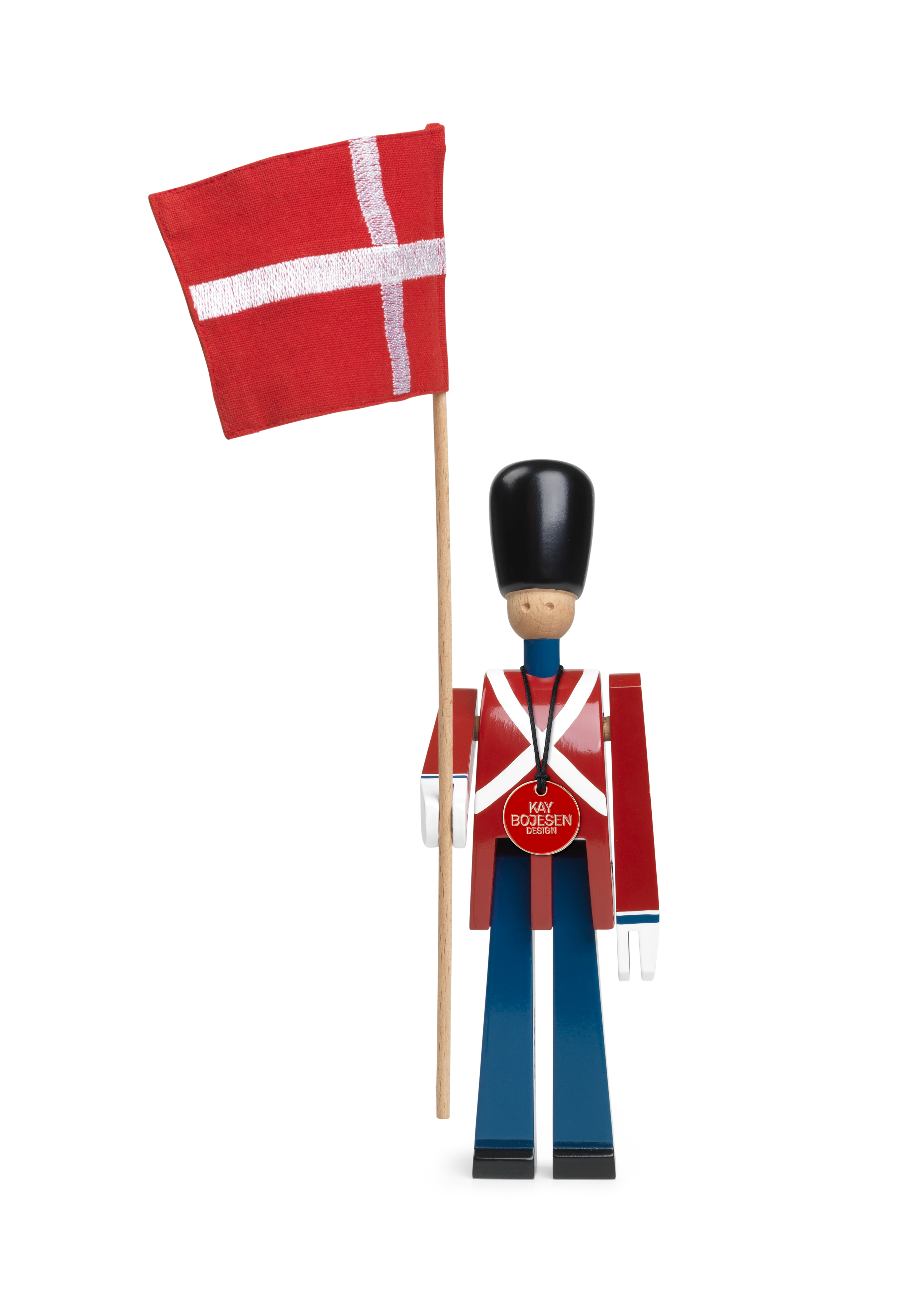 Anniversary Standard-bearer small from Kay Bojesen in Red/Blue/White color, made of Wood