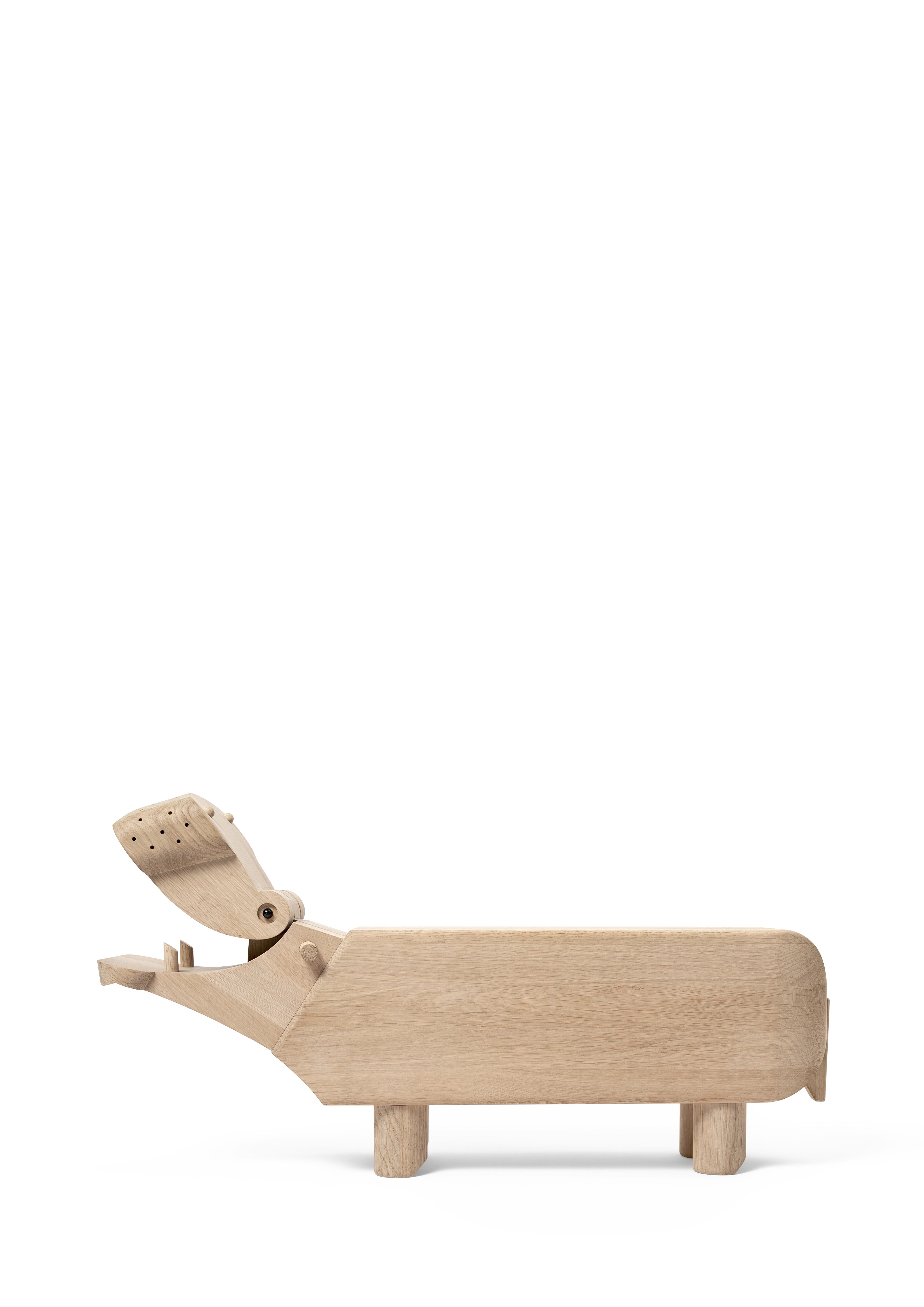 Flodhest XXL fra Kay Bojesen i farven Eg, lavet af Træ