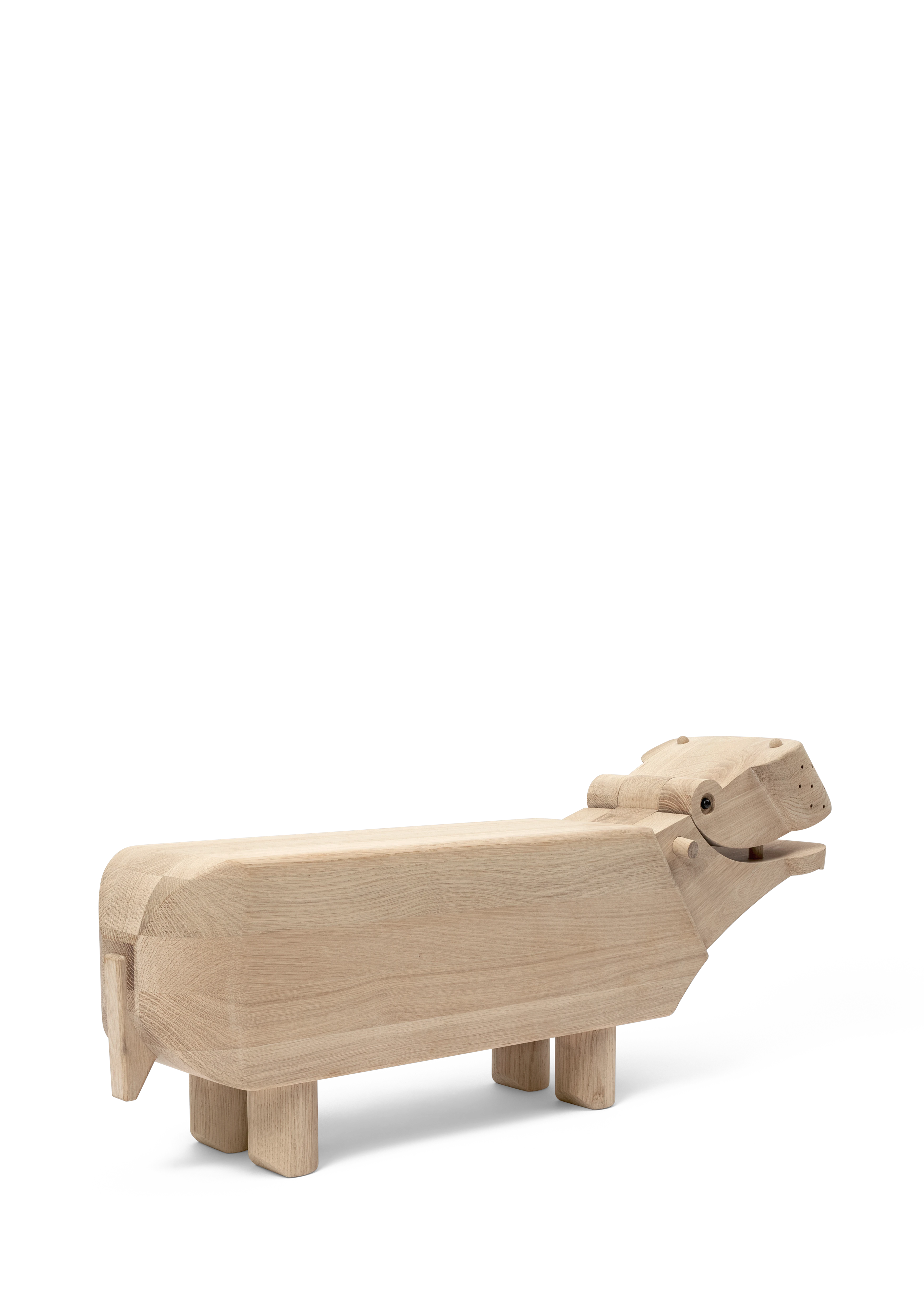 Flodhest XXL fra Kay Bojesen i farven Eg, lavet af Træ