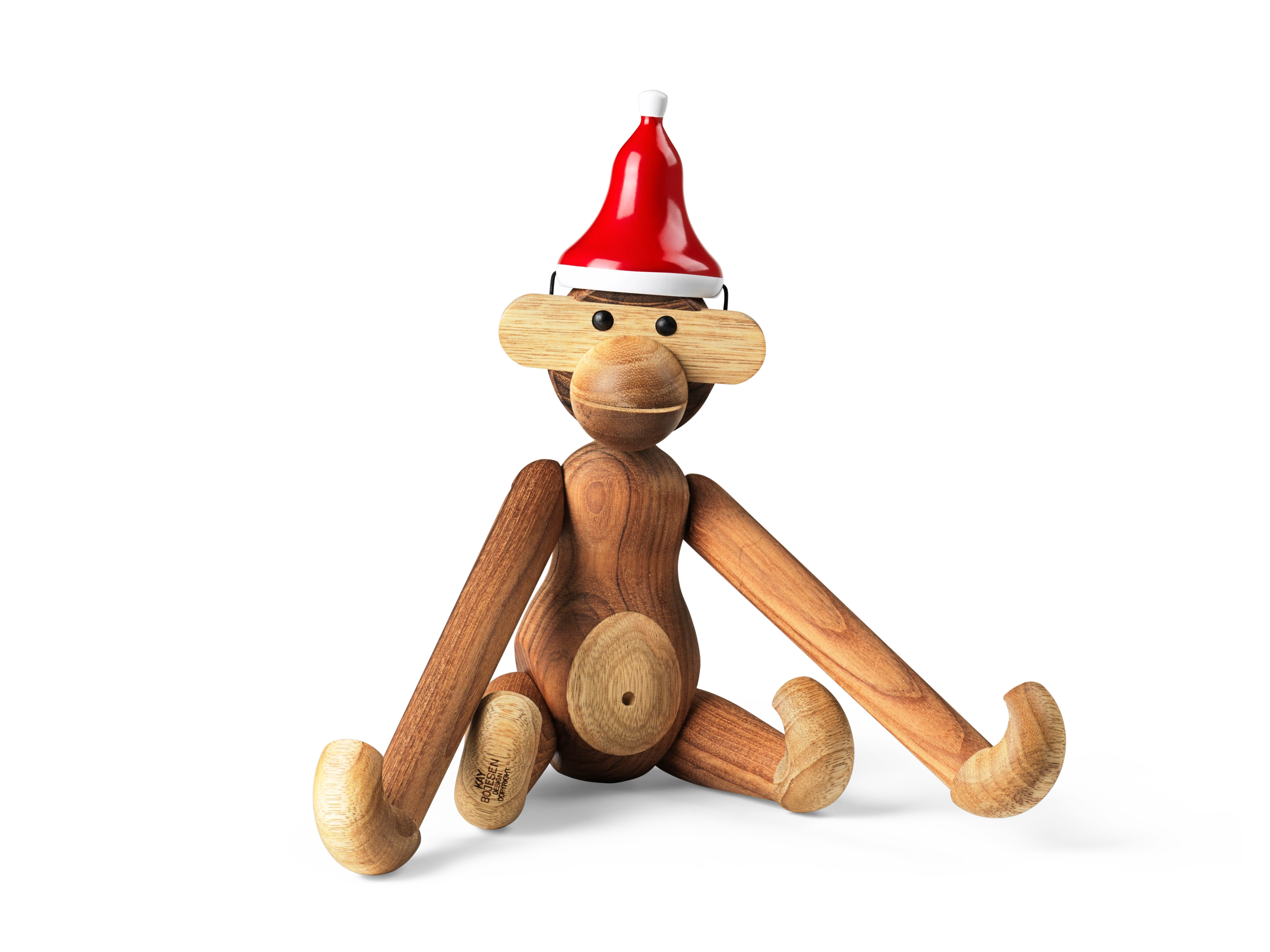 Santa's cap medium from Kay Bojesen in Red/White color, made of Wood