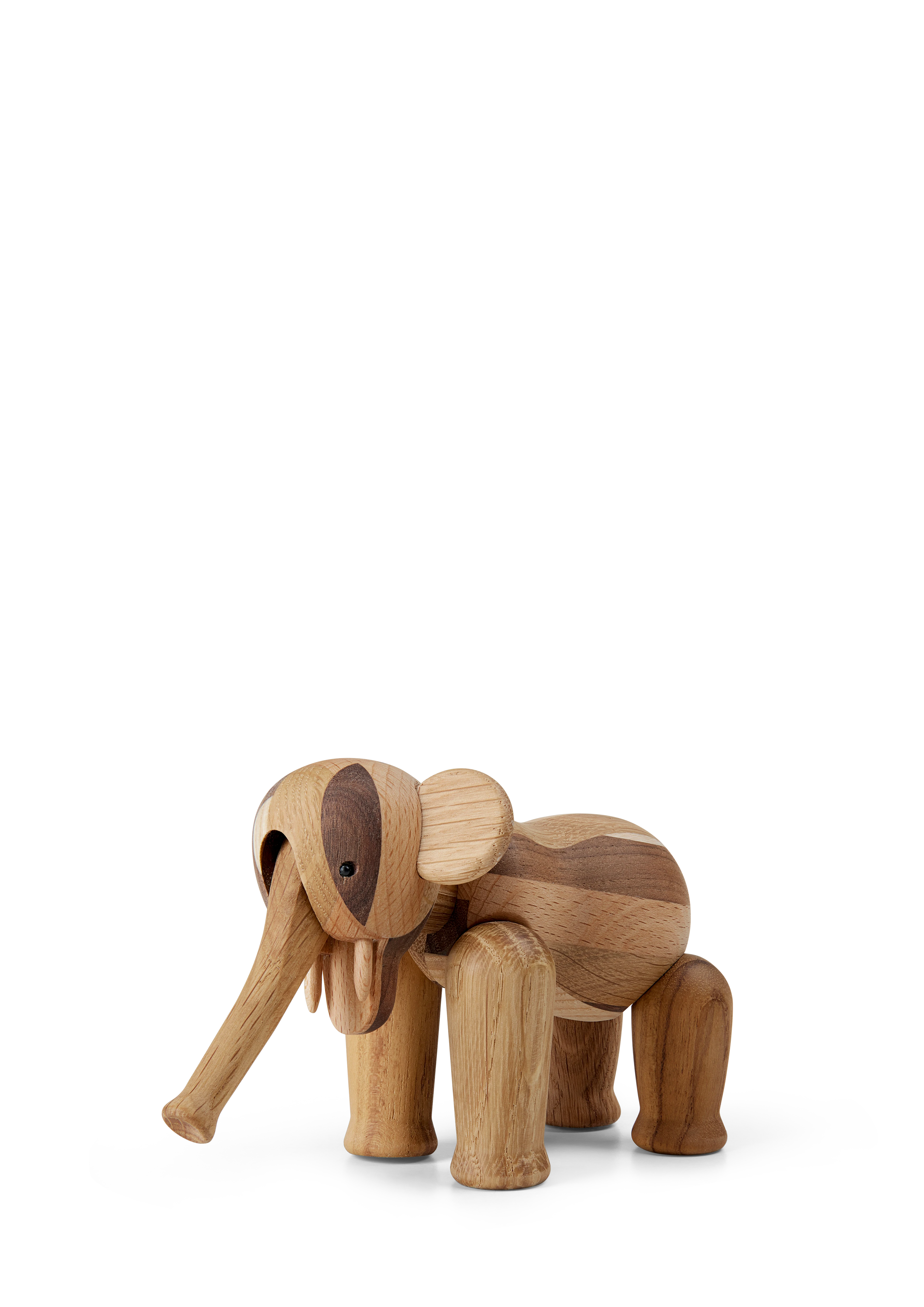 Reworked Anniversary Elefant mini från Kay Bojesen i färgen Mixed wood, tillverkad av Trä