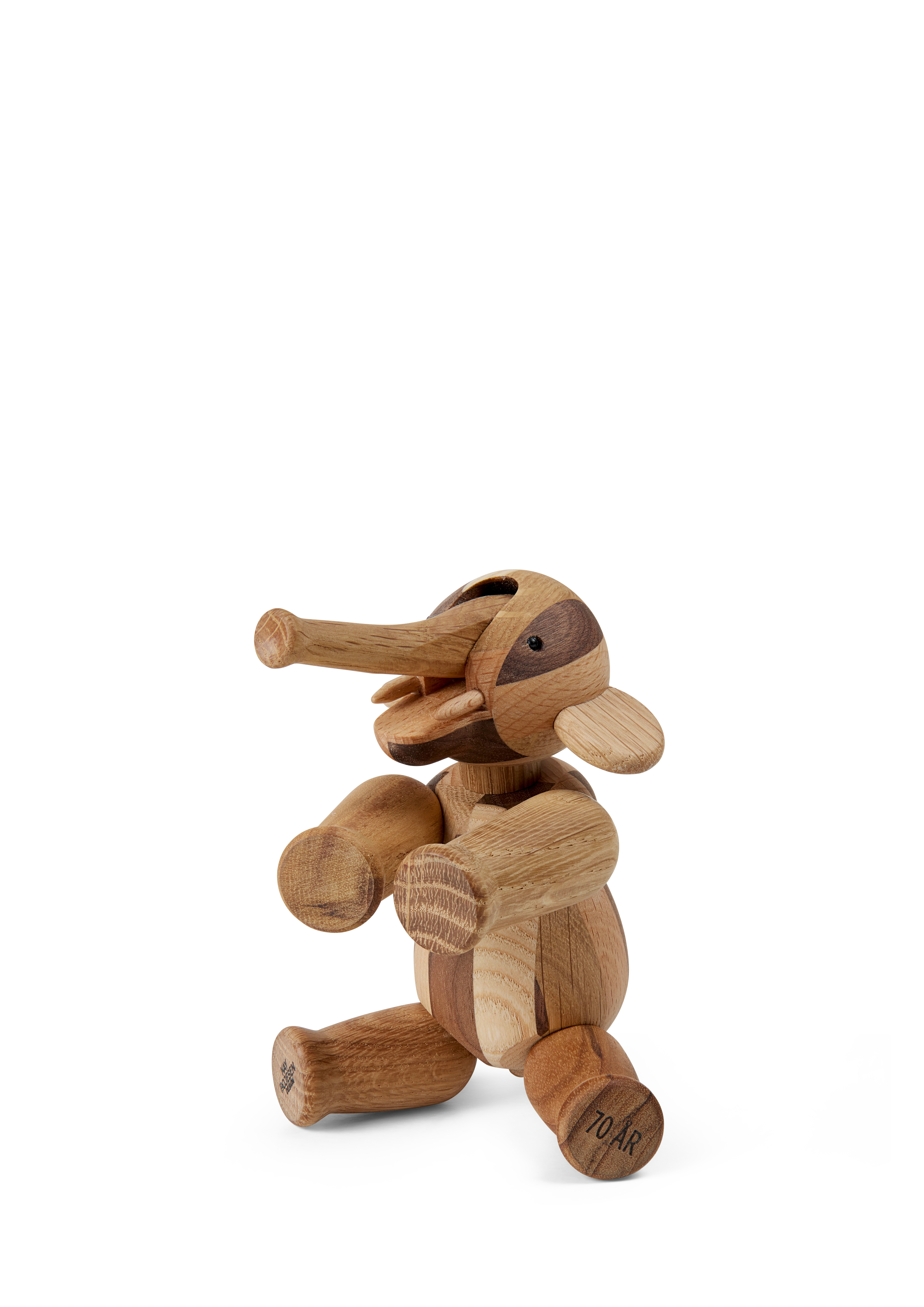 Reworked jubilæum Elefant mini fra Kay Bojesen i farven Mix træ, lavet af Træ