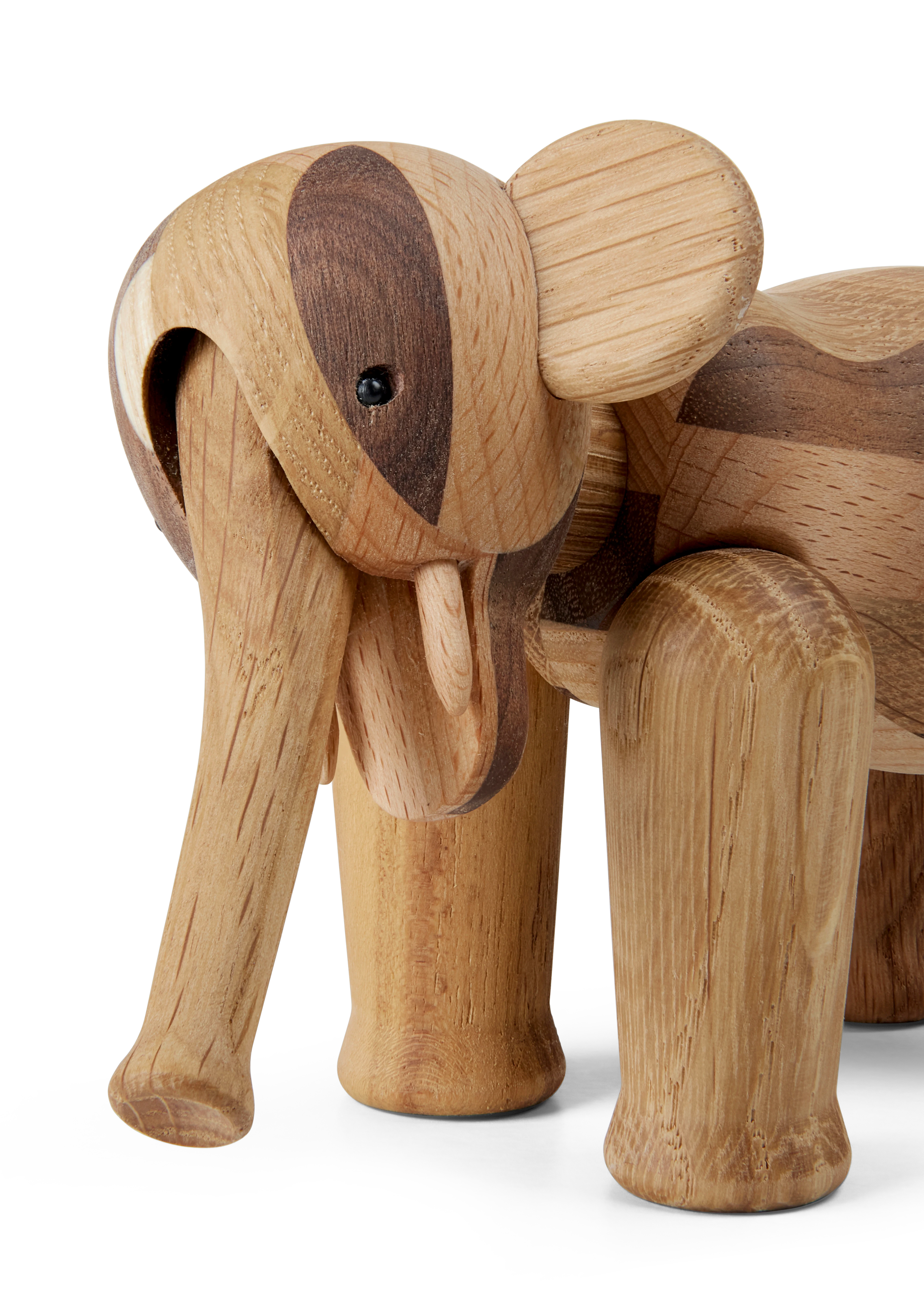 Reworked jubilæum Elefant mini fra Kay Bojesen i farven Mix træ, lavet af Træ