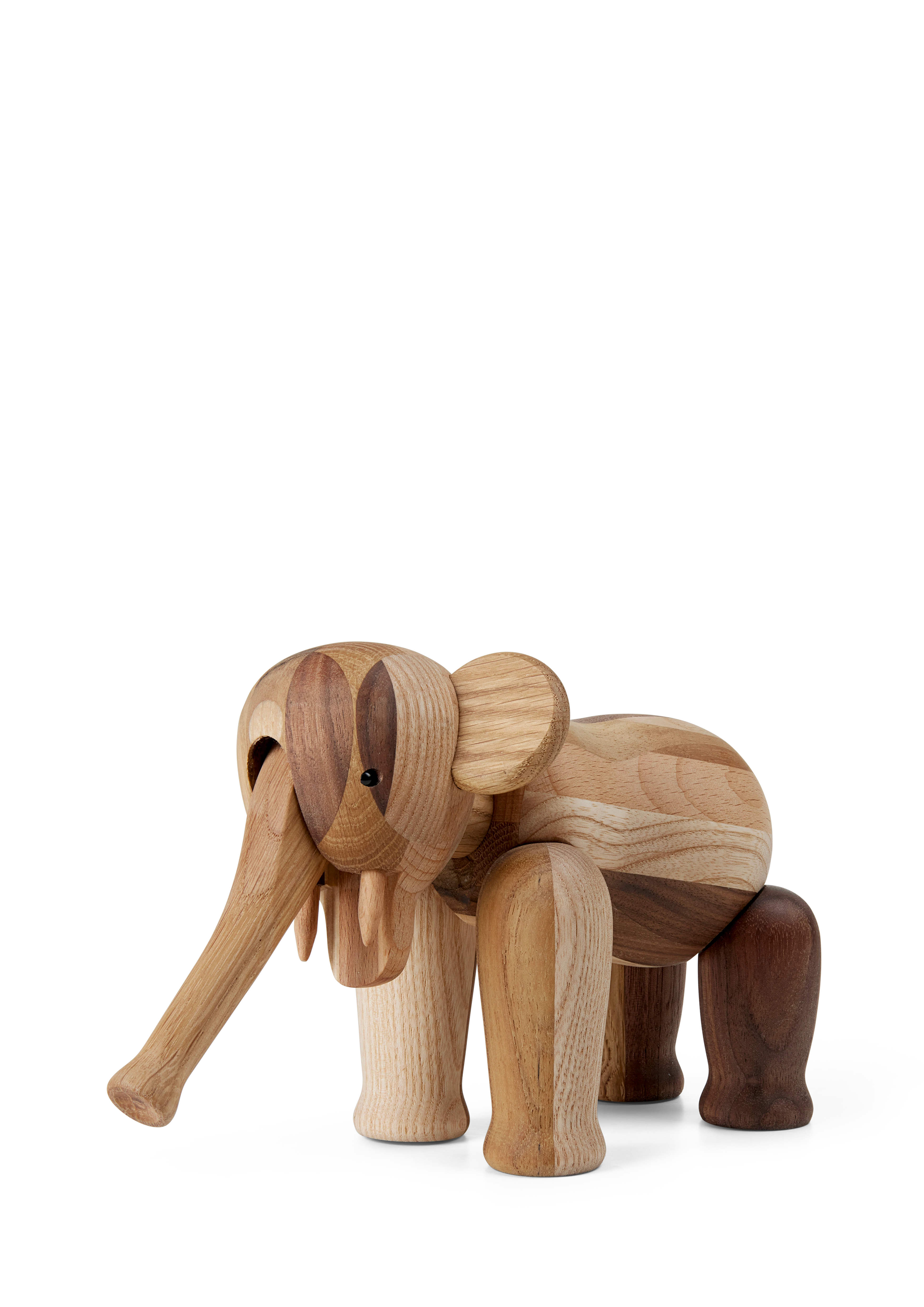 Reworked jubilæum Elefant lille fra Kay Bojesen i farven Mix træ, lavet af Træ
