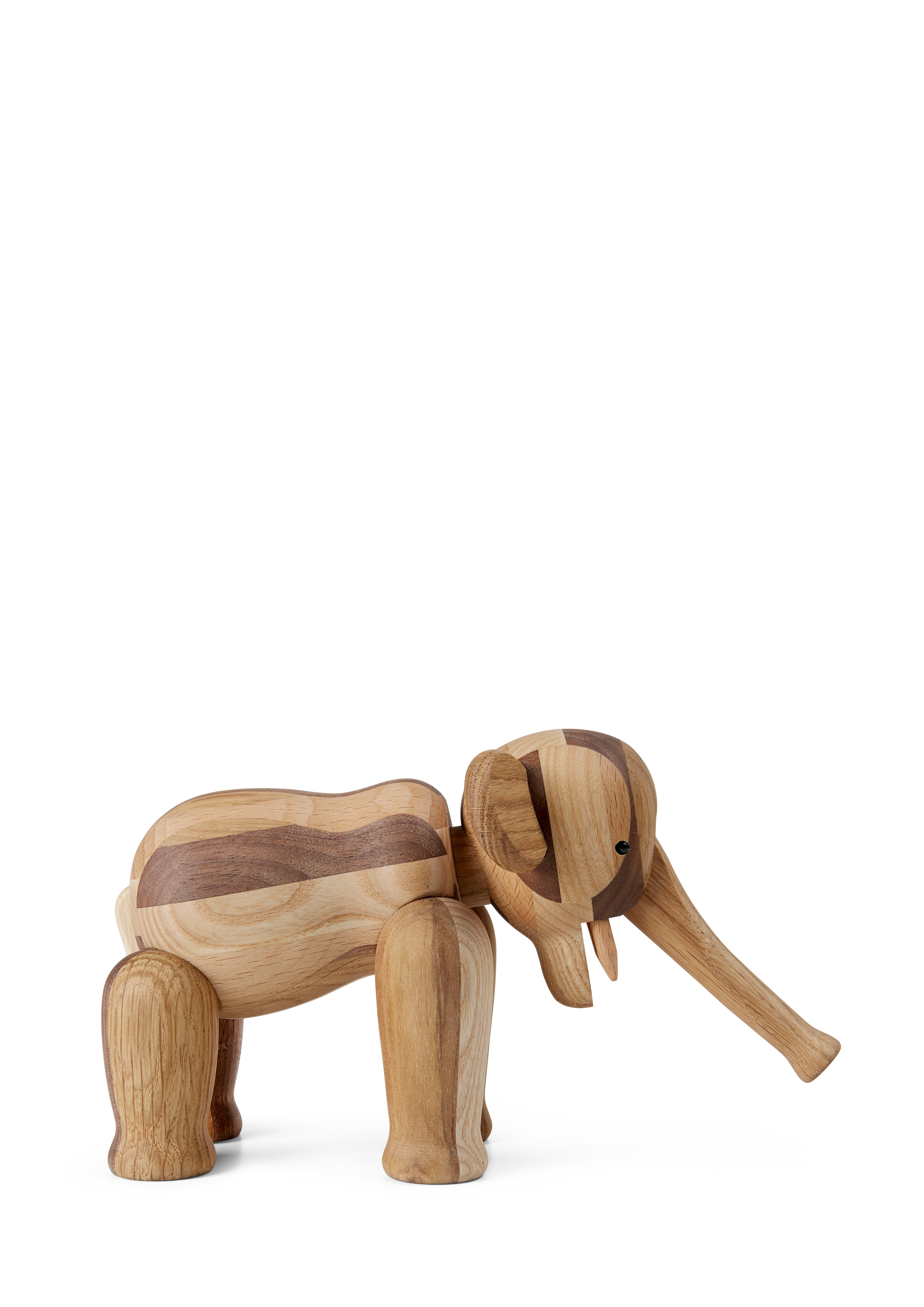 Reworked jubilæum Elefant lille fra Kay Bojesen i farven Mix træ, lavet af Træ