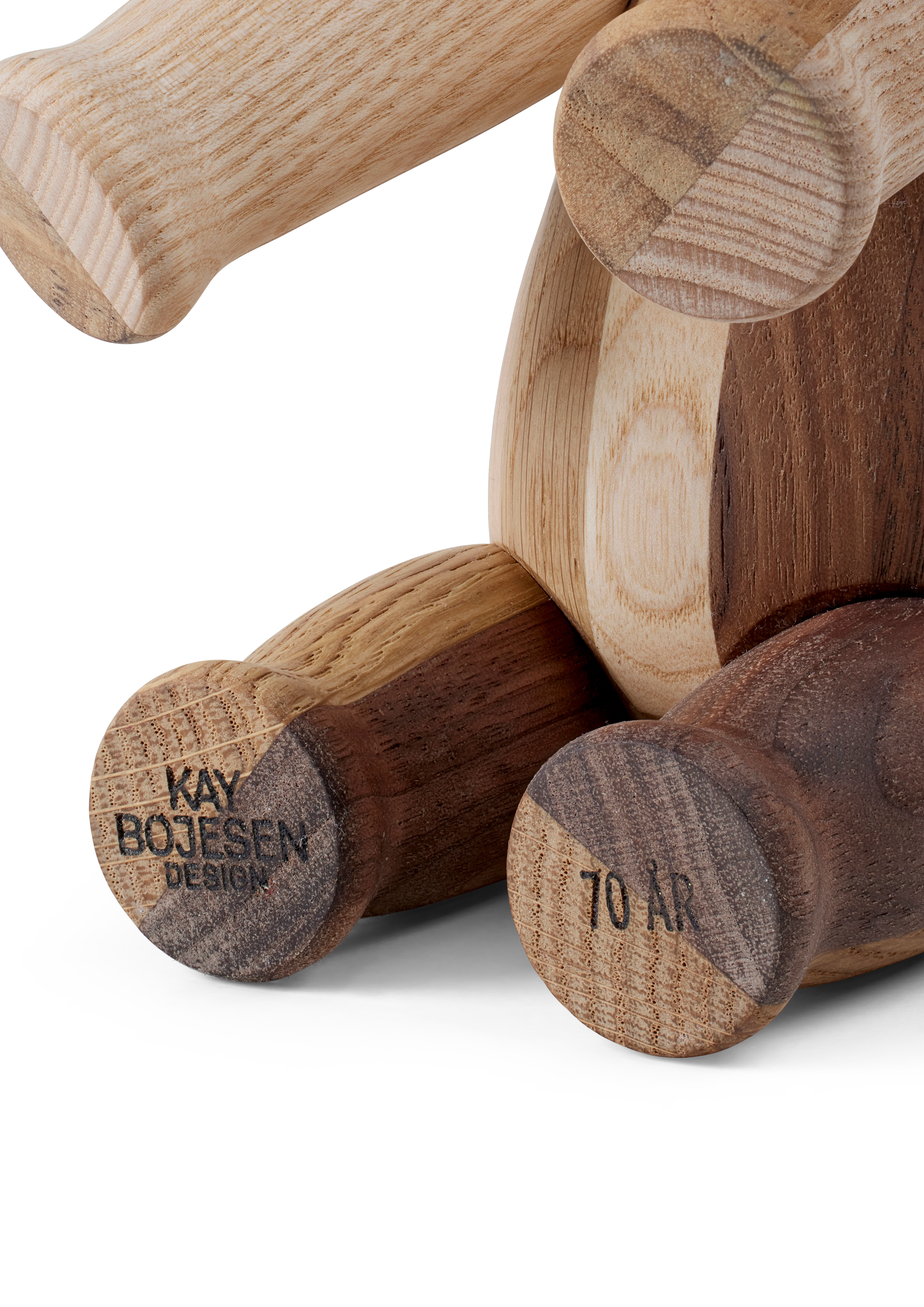 Reworked Anniversary Elefant liten från Kay Bojesen i färgen Mixed wood, tillverkad av Trä