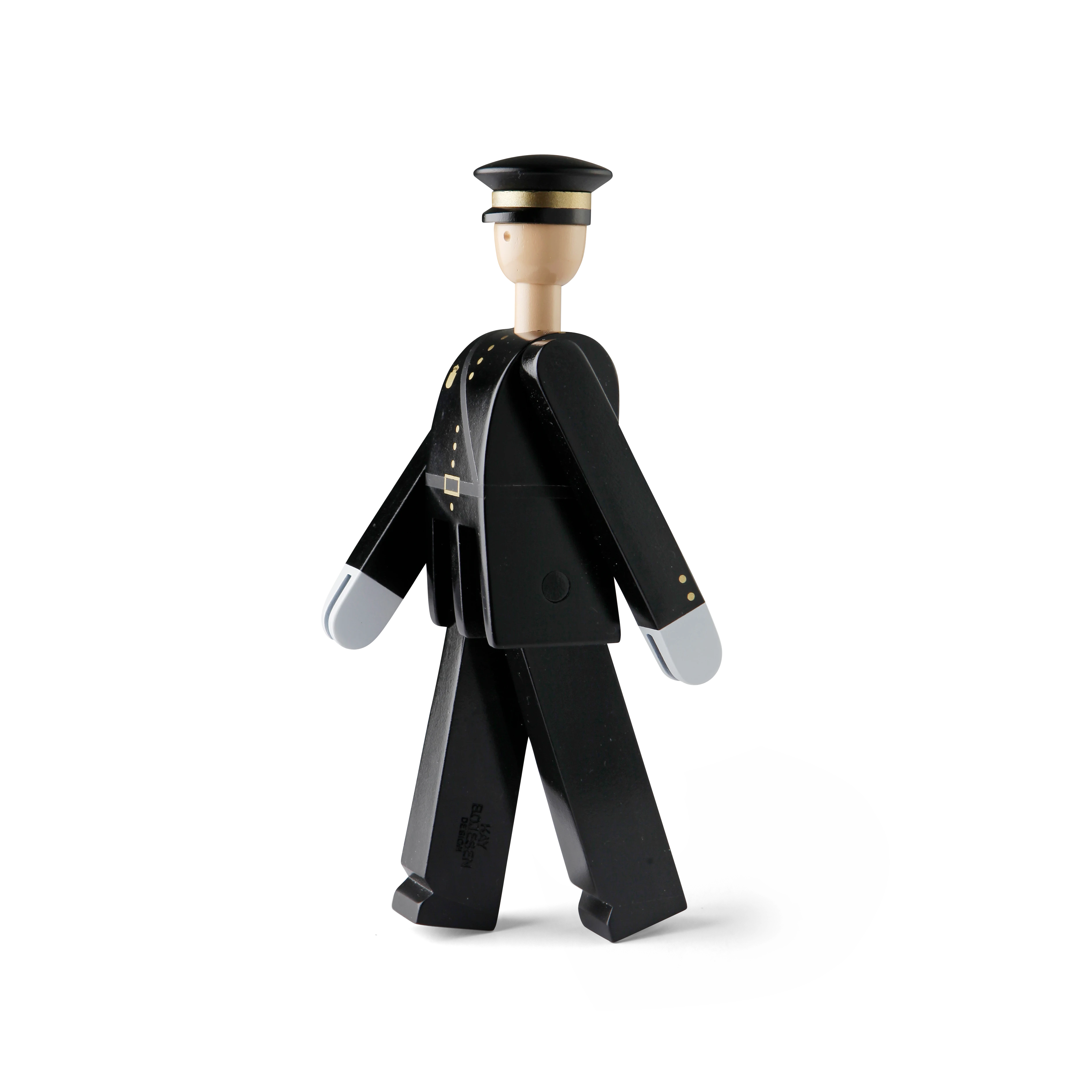Police officer H20 cm from Kay Bojesen in Black color, made of Wood