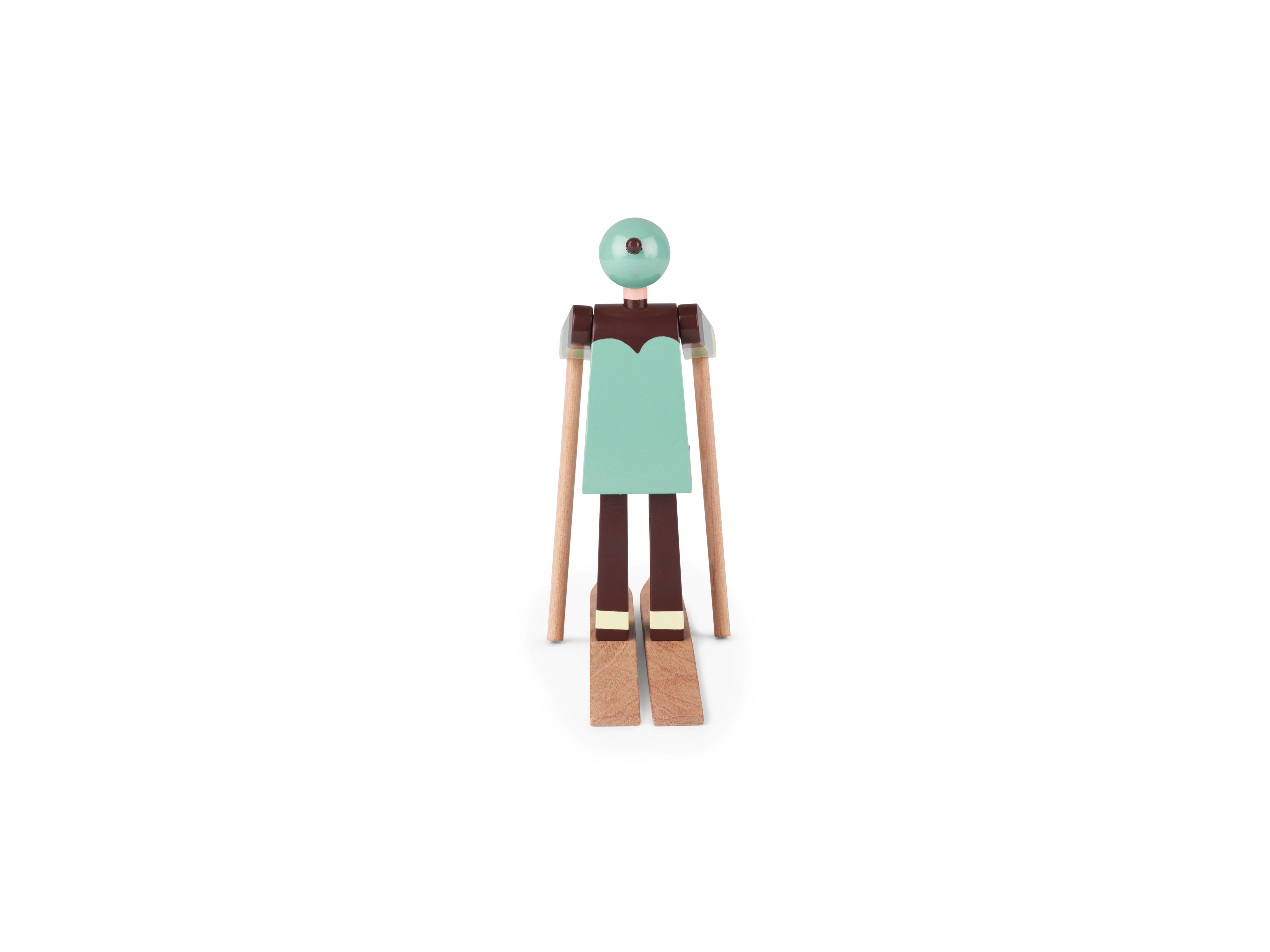 Boje, boy The skier H16 cm from Kay Bojesen in Multi color, made of Wood