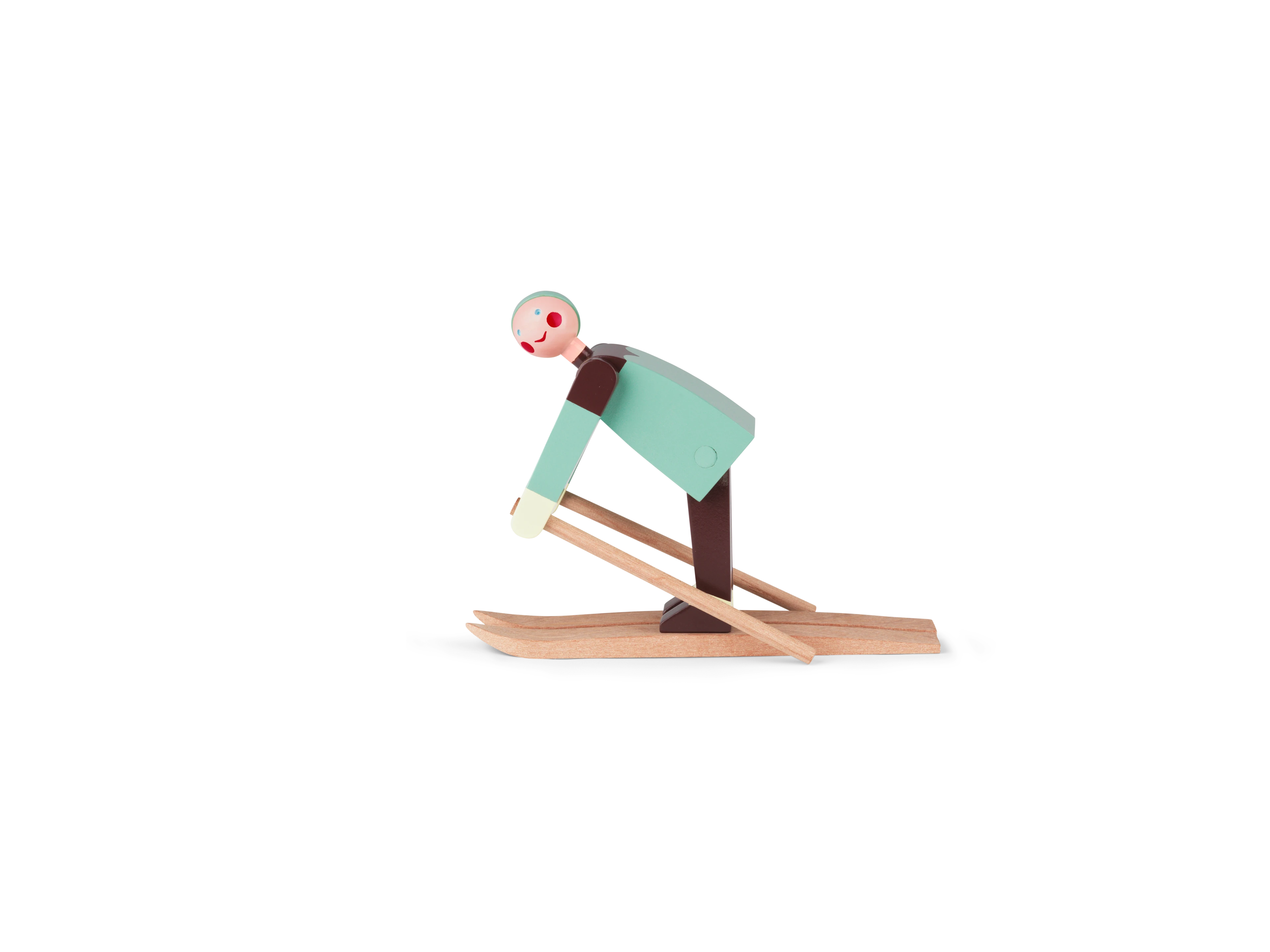 Boje Skiläufer H16 cm von Kay Bojesen in der Farbe Multi, hergestellt aus Holz