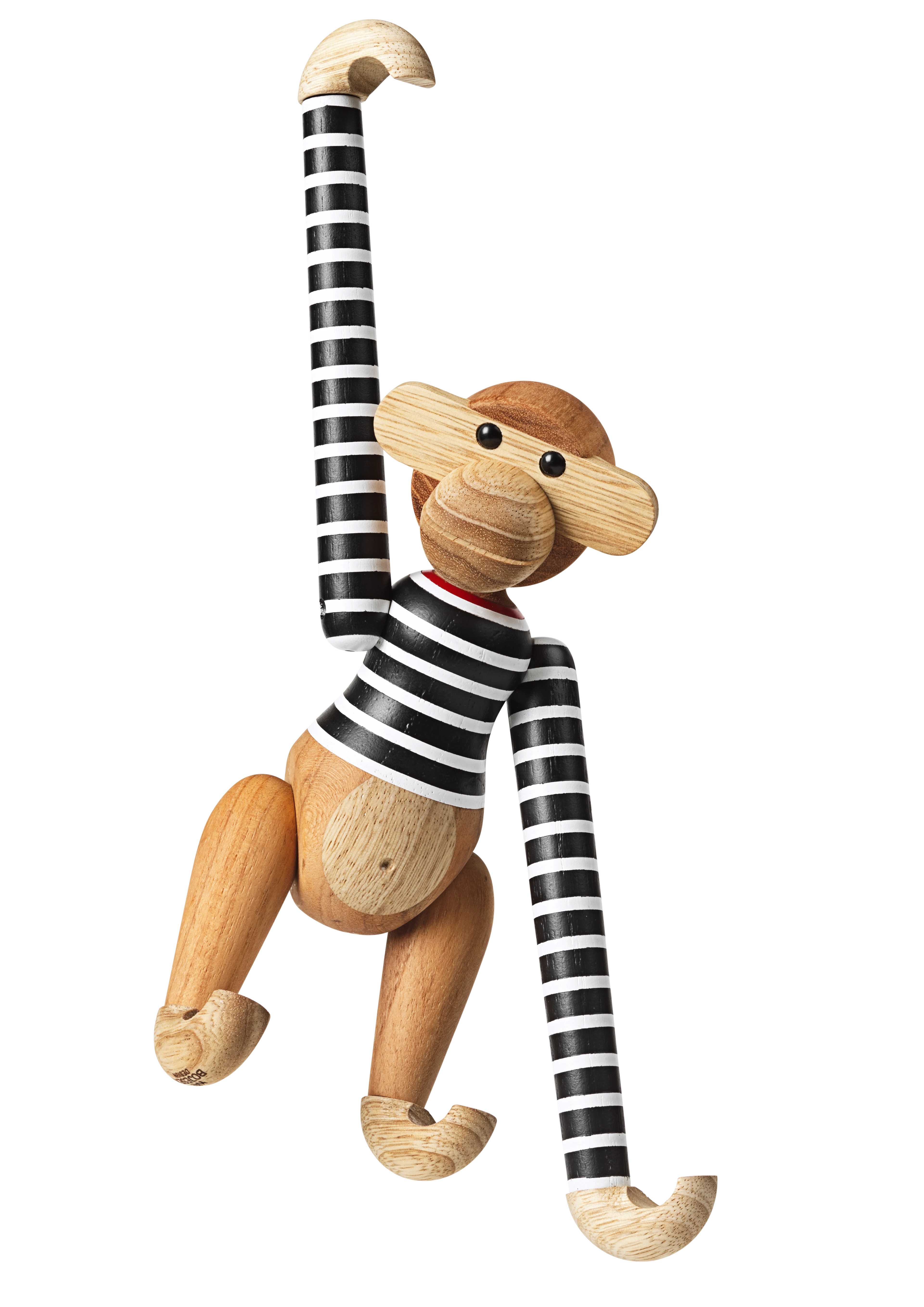 x Nørgaard paa Strøget Monkey small from Kay Bojesen in Black/White color, made of Wood