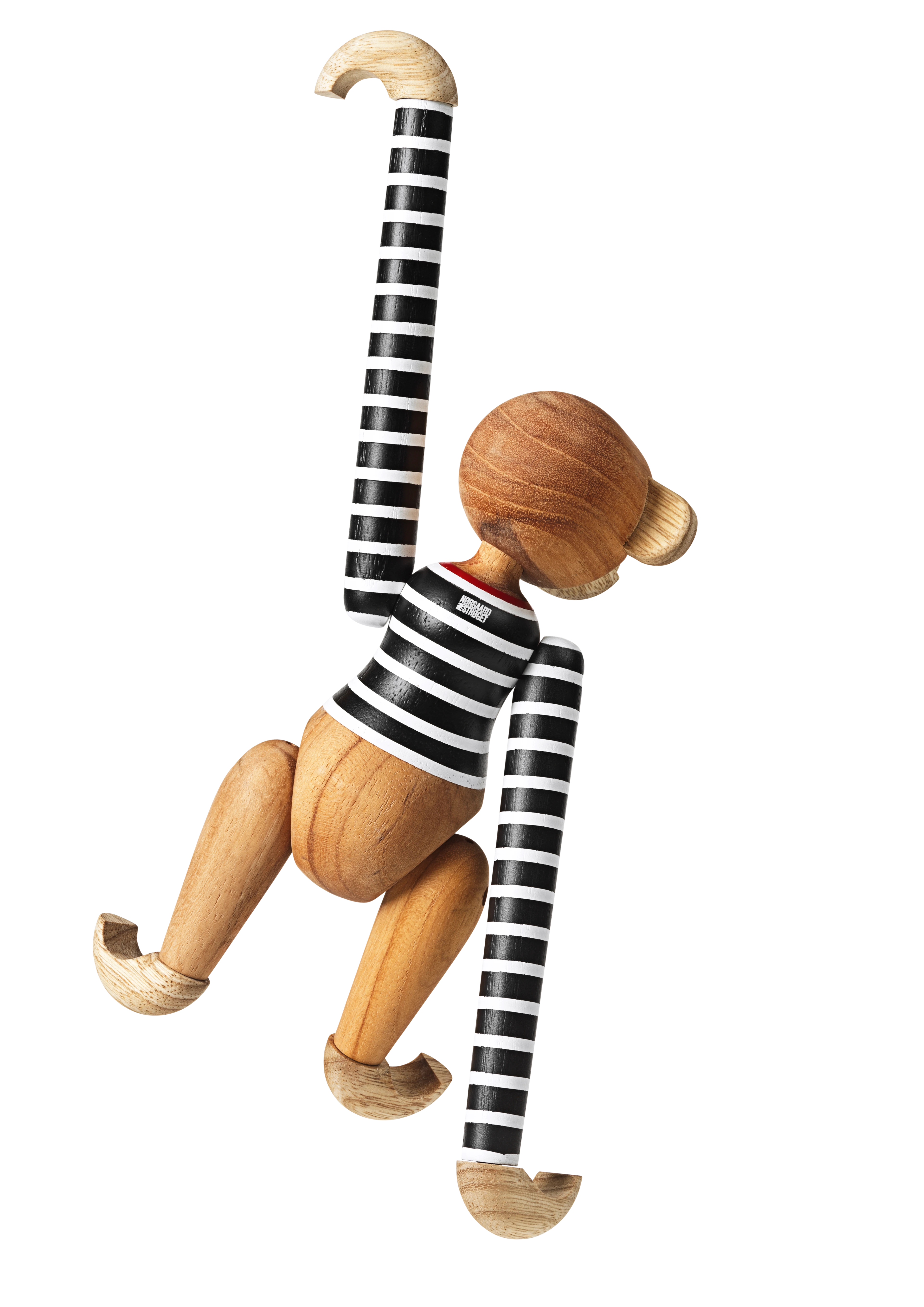 x Nørgaard paa Strøget Monkey small from Kay Bojesen in Black/White color, made of Wood