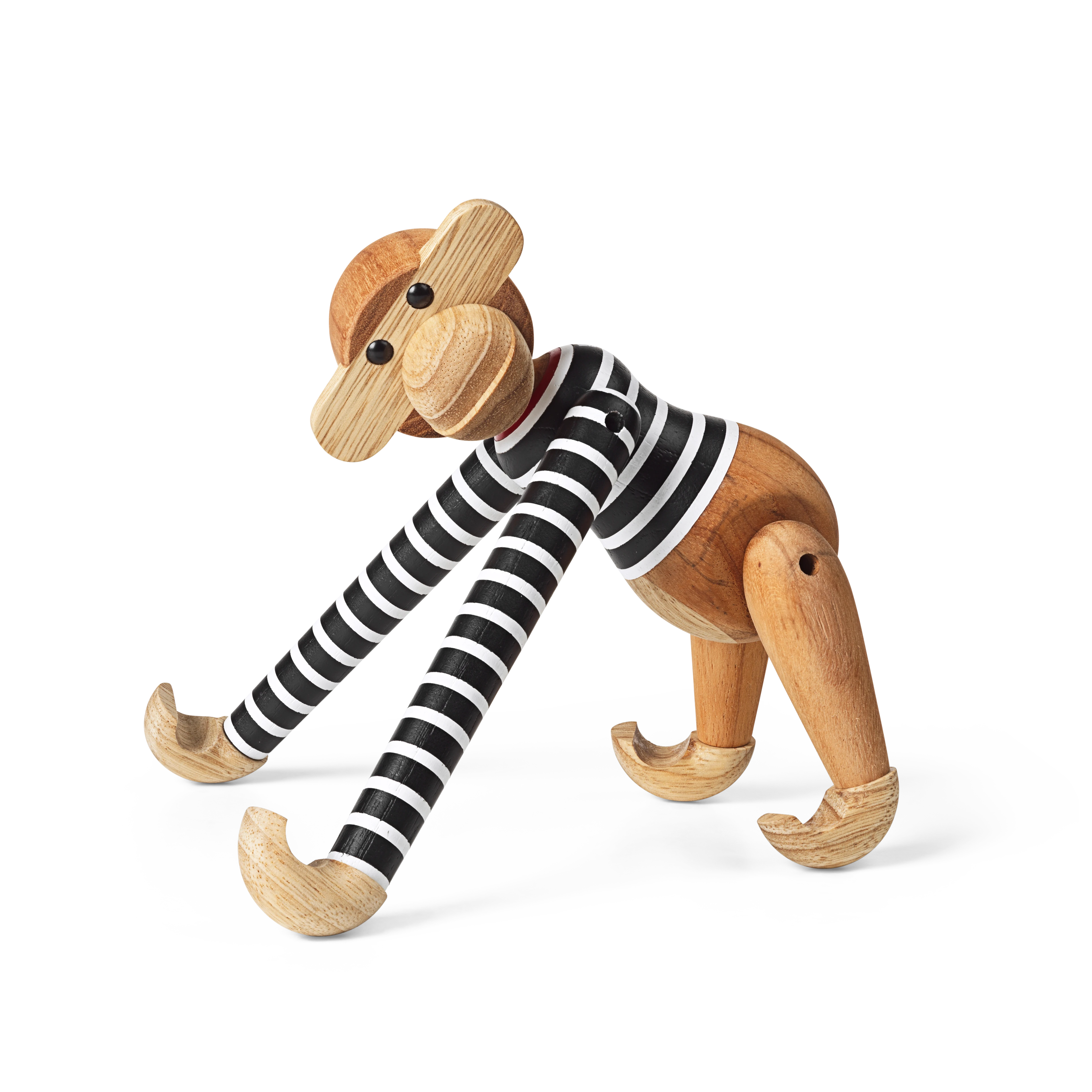 x Nørgaard paa Strøget Monkey small from Kay Bojesen in Black/White color, made of Wood