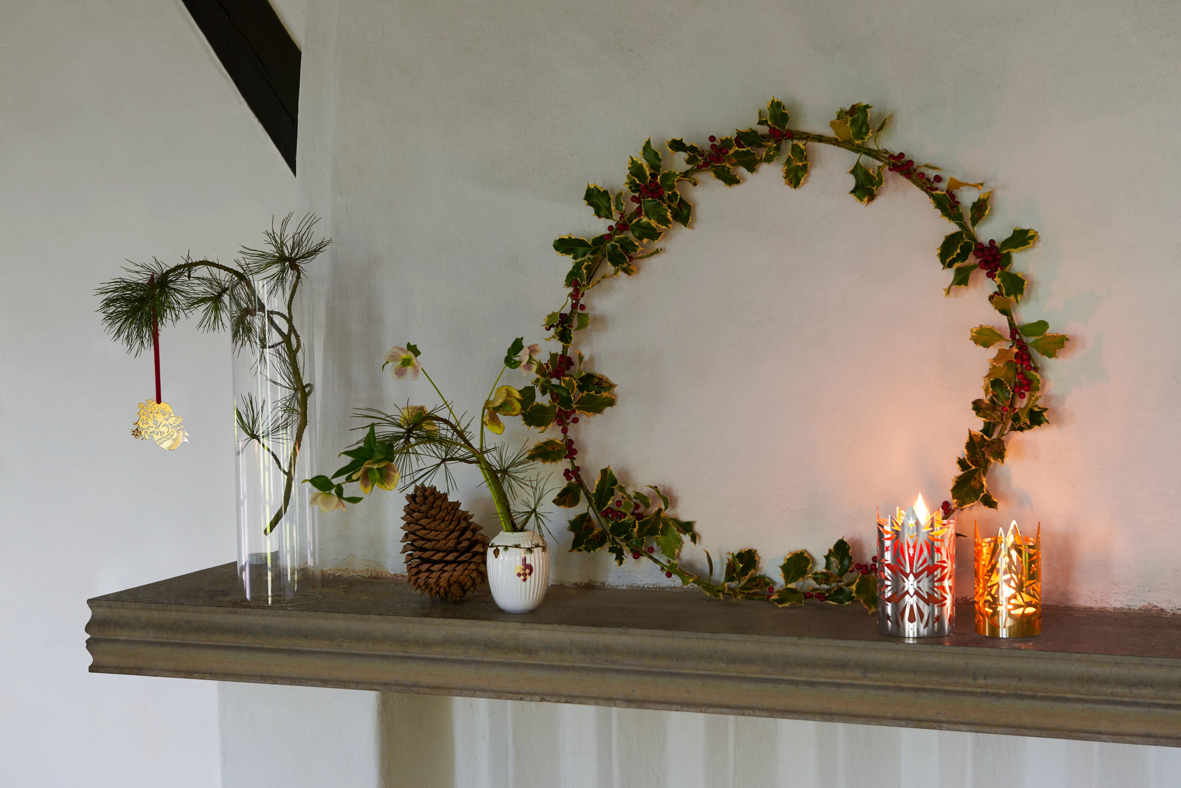 Candle Holder Ø8 cm from Rosendahl in Gold Plated color, made of Metal