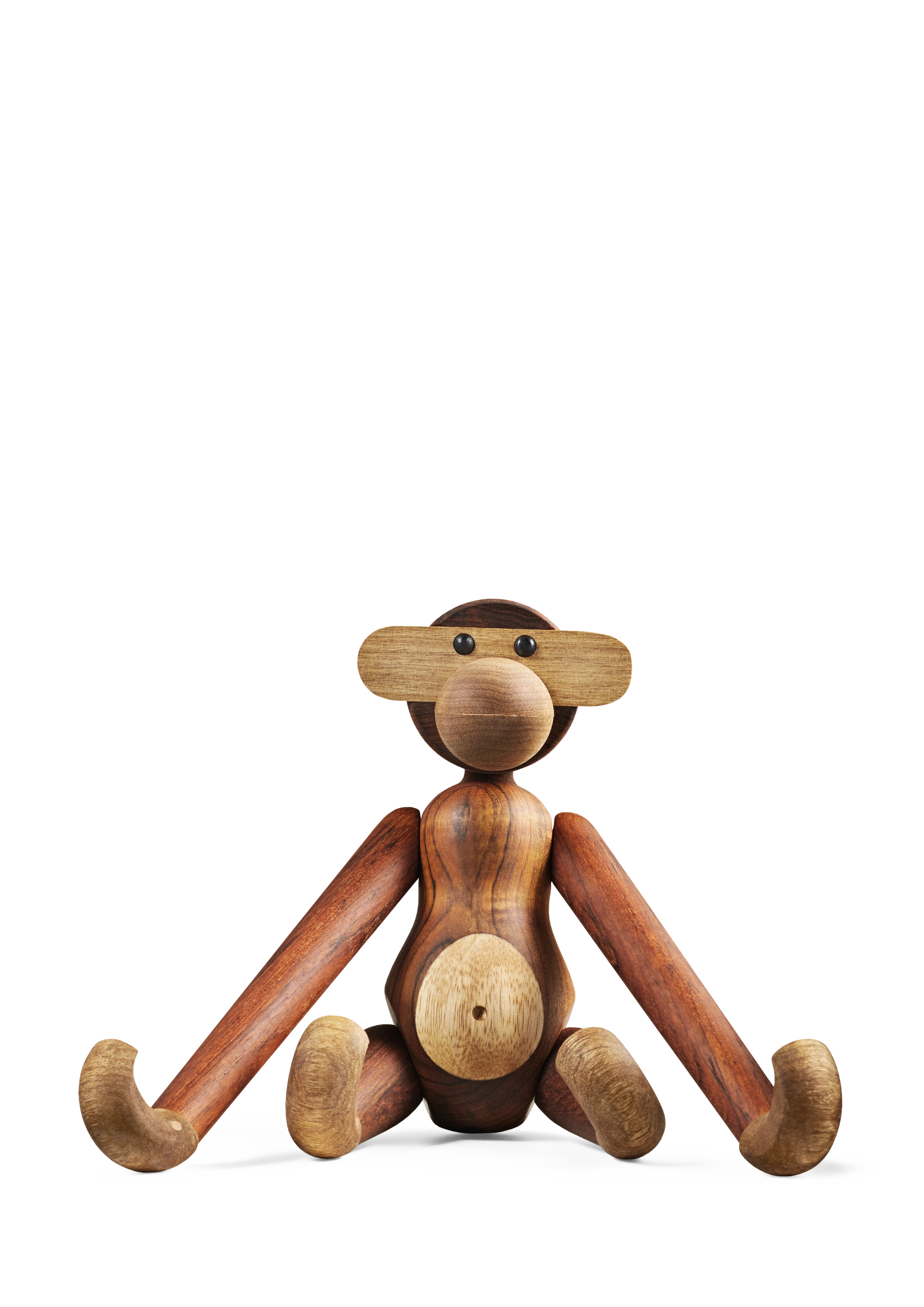 Affe mittel von Kay Bojesen in der Farbe Teak/Limba, hergestellt aus Holz