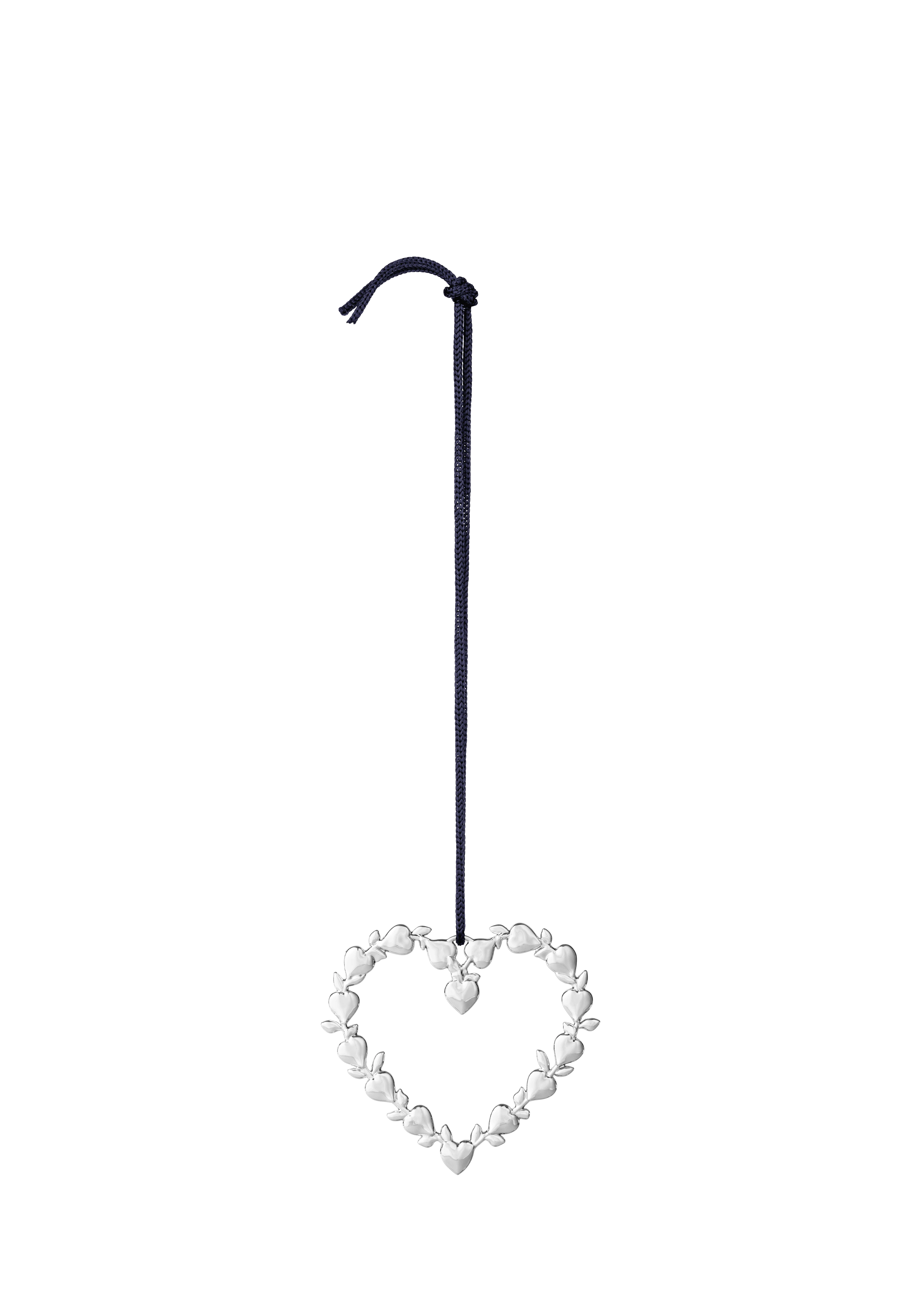 Leaf Heart H7 von Rosendahl in der Farbe Versilbert, hergestellt aus Metall