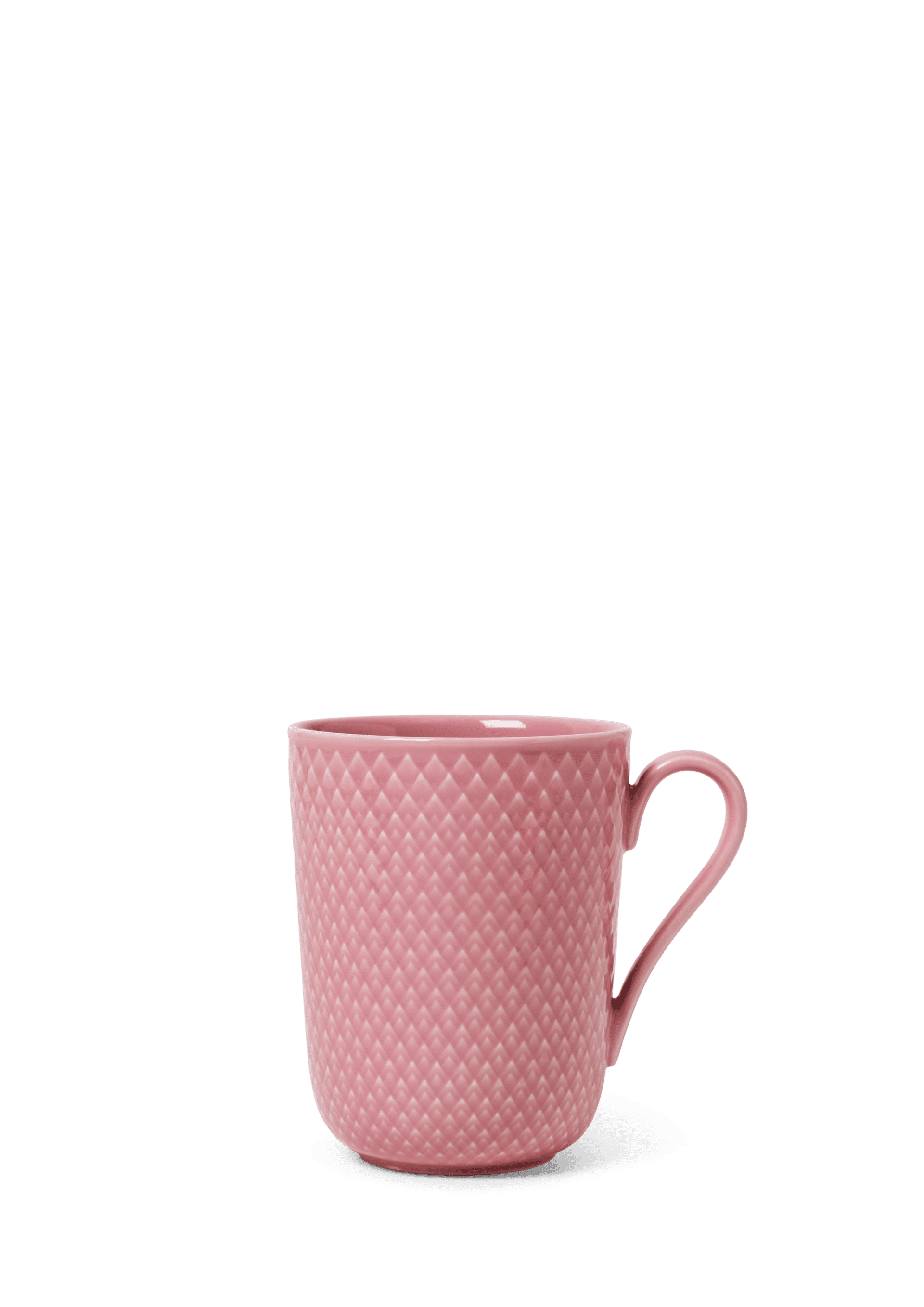 Lyngby Porcelæn Becher mit Henkel 33 cl in Rosa