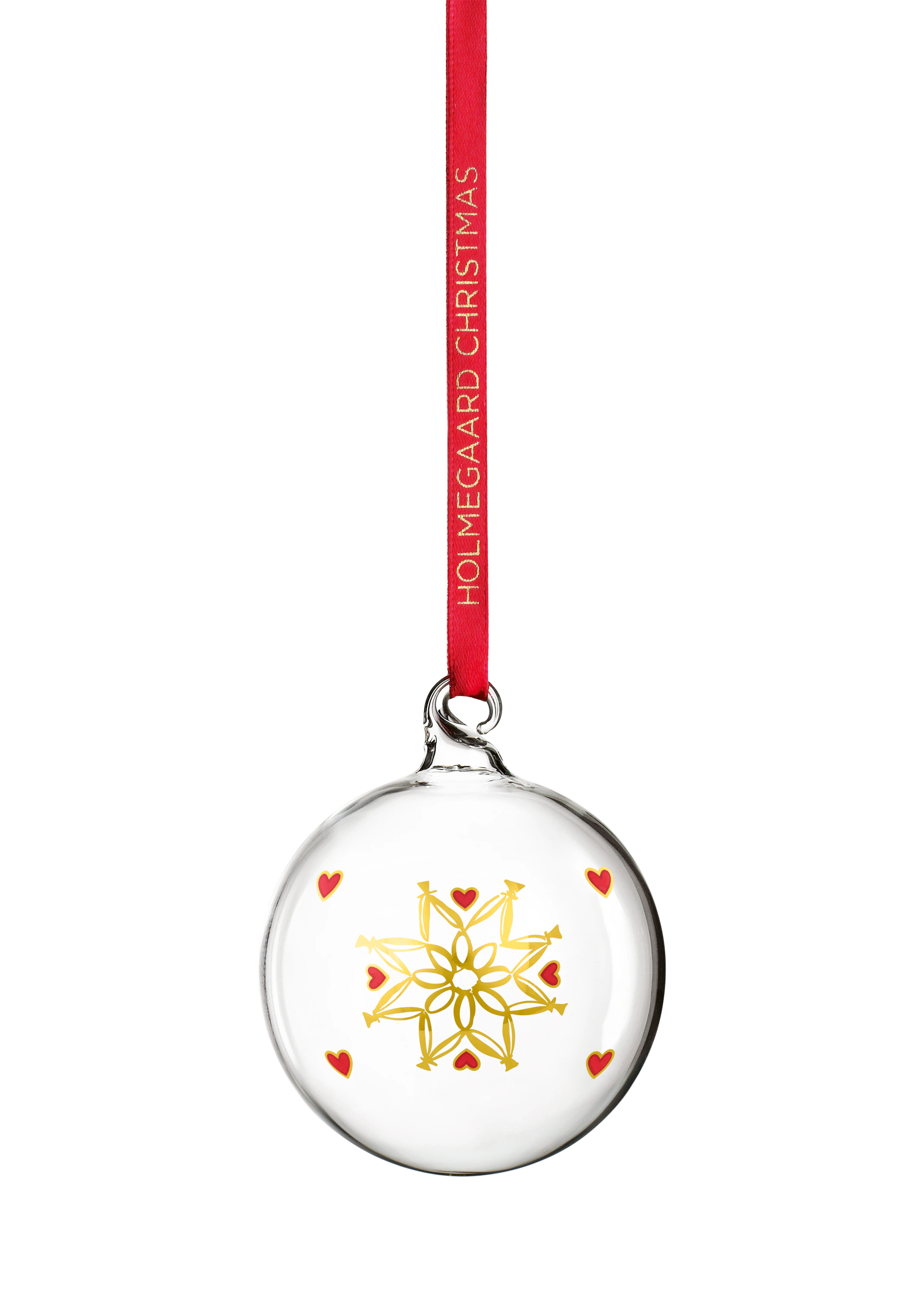 Annual Christmas Bauble 2021 small from Holmegaard in Clear color, made of Glass