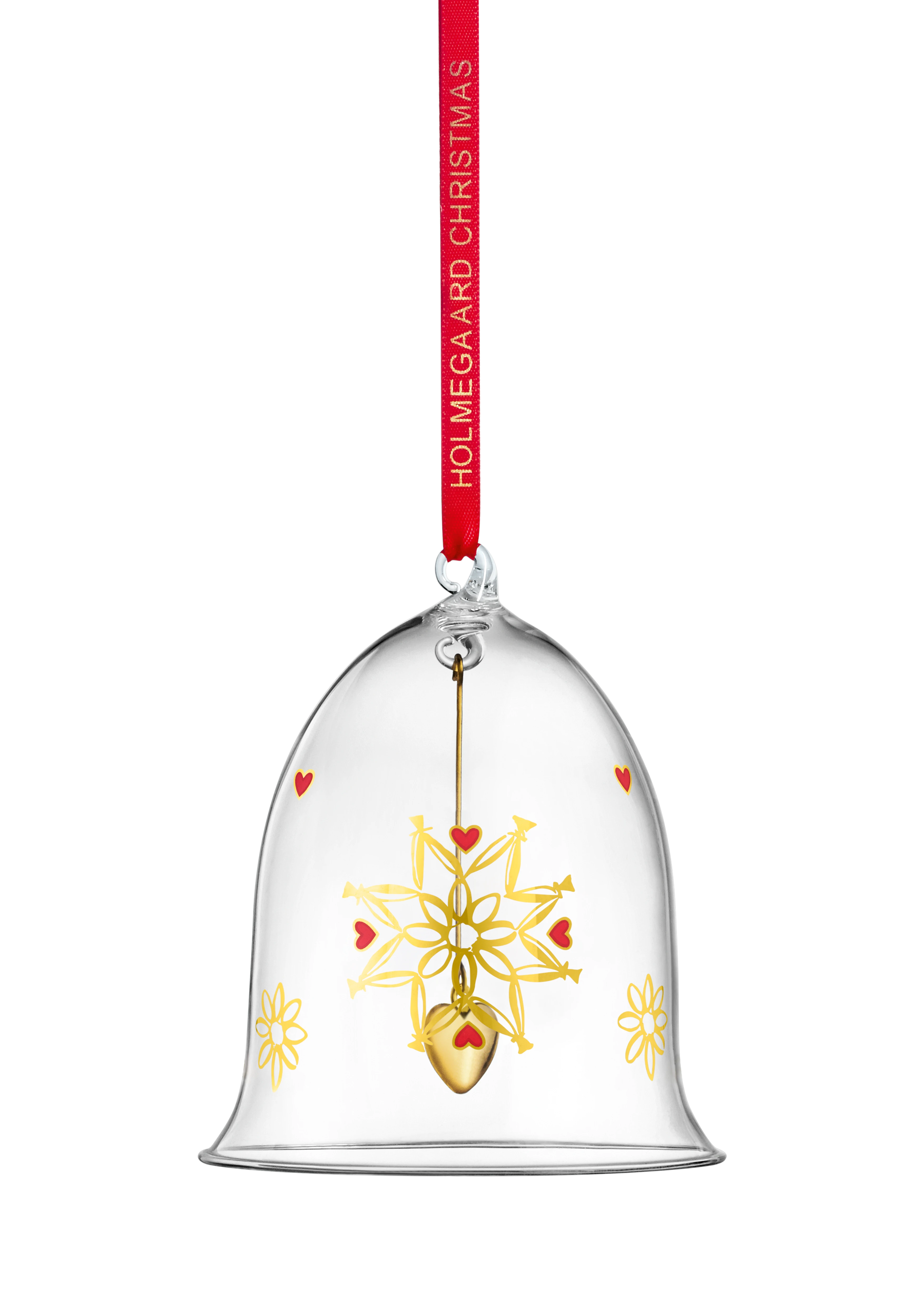 Årets juleklokke 2021 stor fra Holmegaard i farven Klar, lavet af Glas