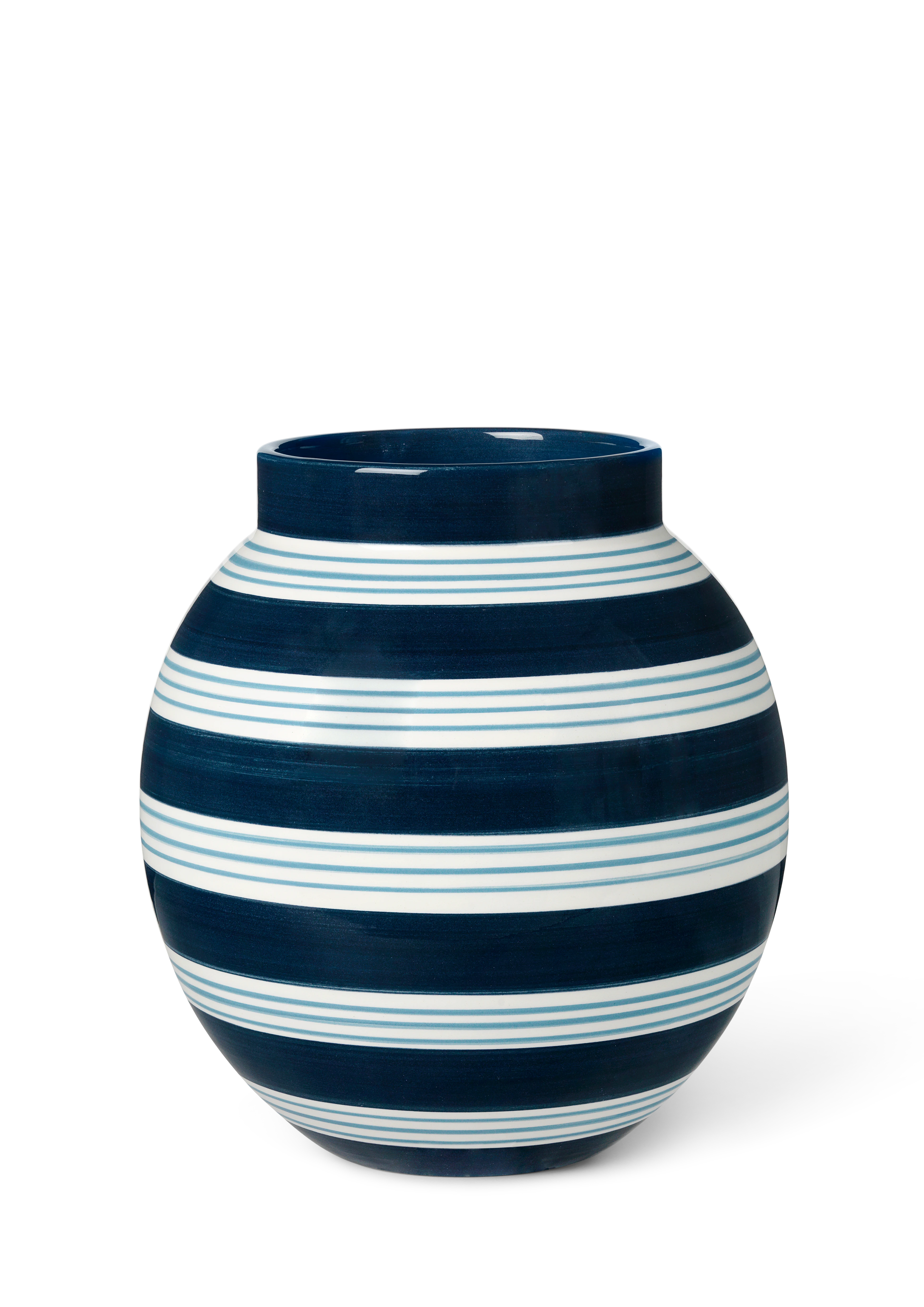 Vase H20.5 cm from Kähler  in Dark blue color, made of Ceramics