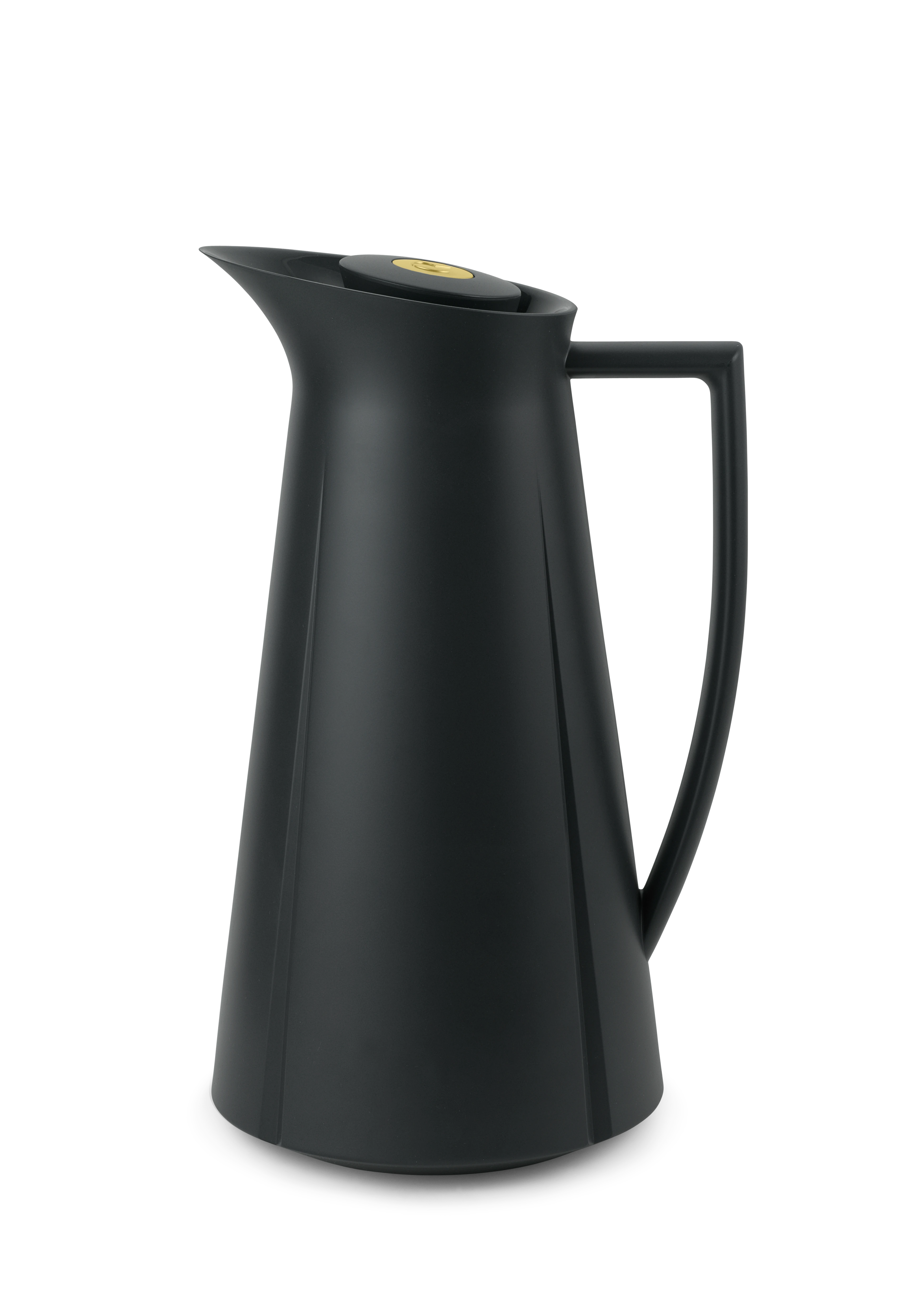 Termokande 1,0 l fra Rosendahl i farven Skifer grå med guld knap, lavet af Plastik