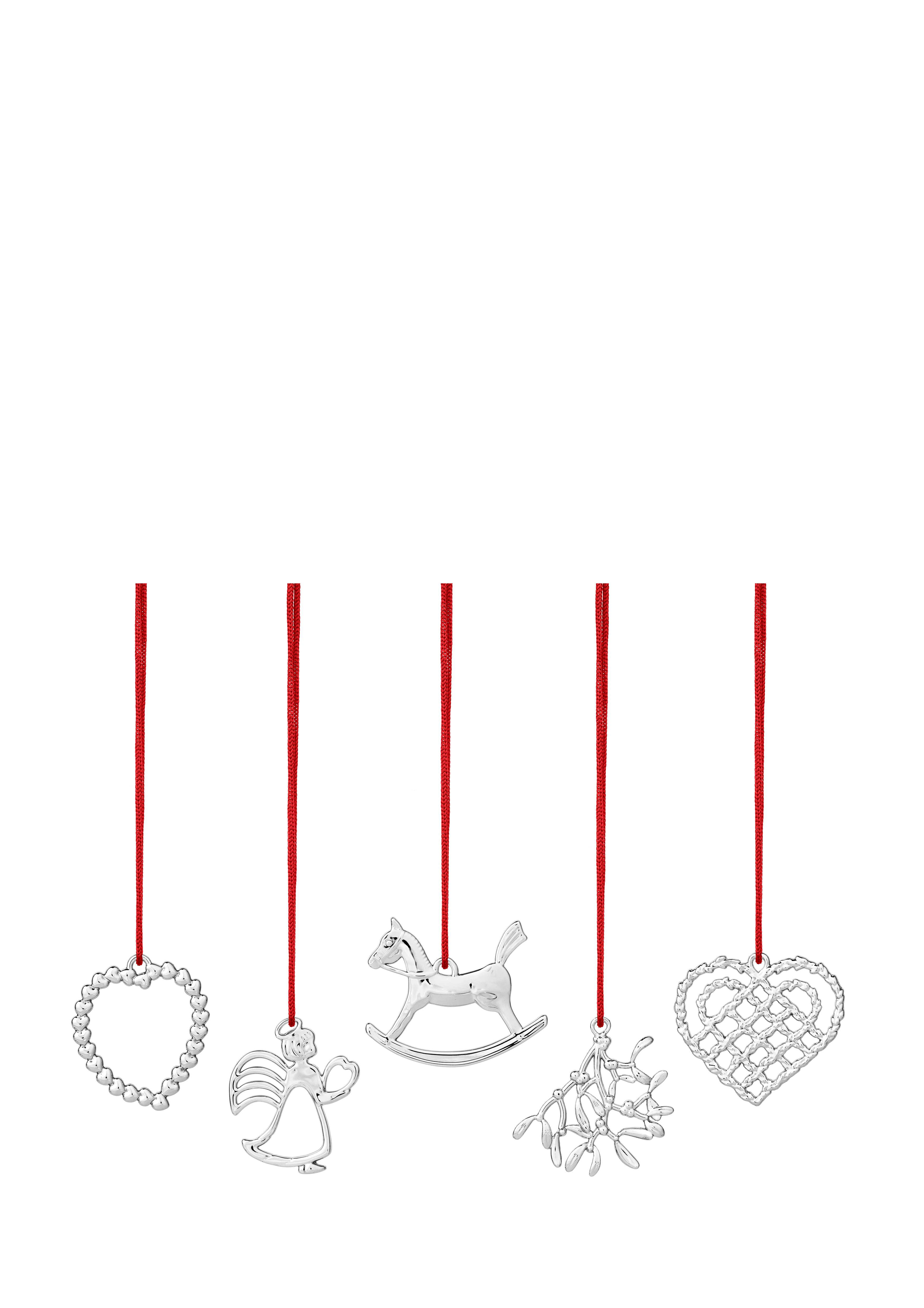 Karen Blixes Box 2021 H4.5 5 pcs. from Rosendahl in Silver Plated color, made of Metal