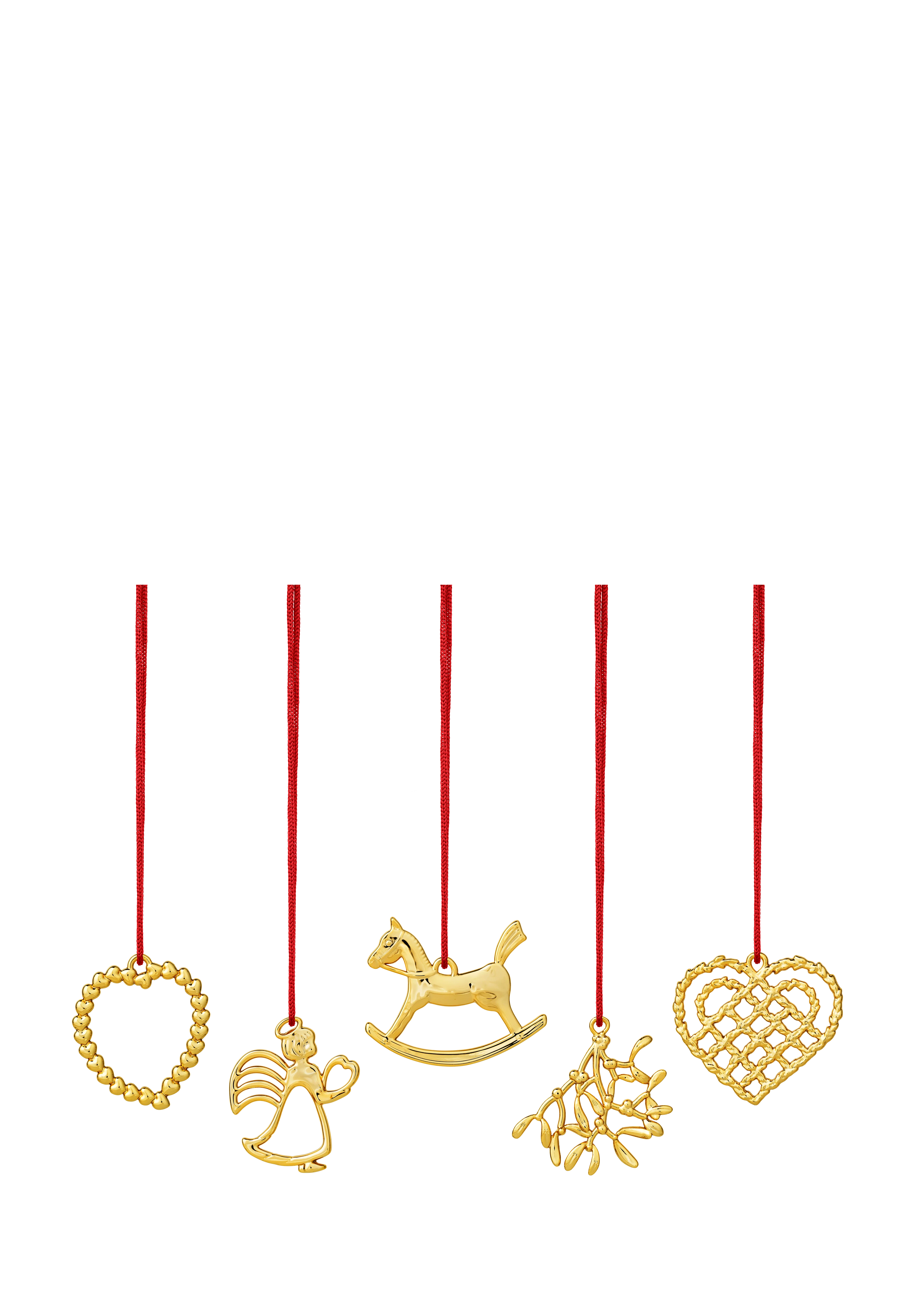 Karen Blixes Box 2021 H4.5 5 pcs. from Rosendahl in Gold Plated color, made of Metal