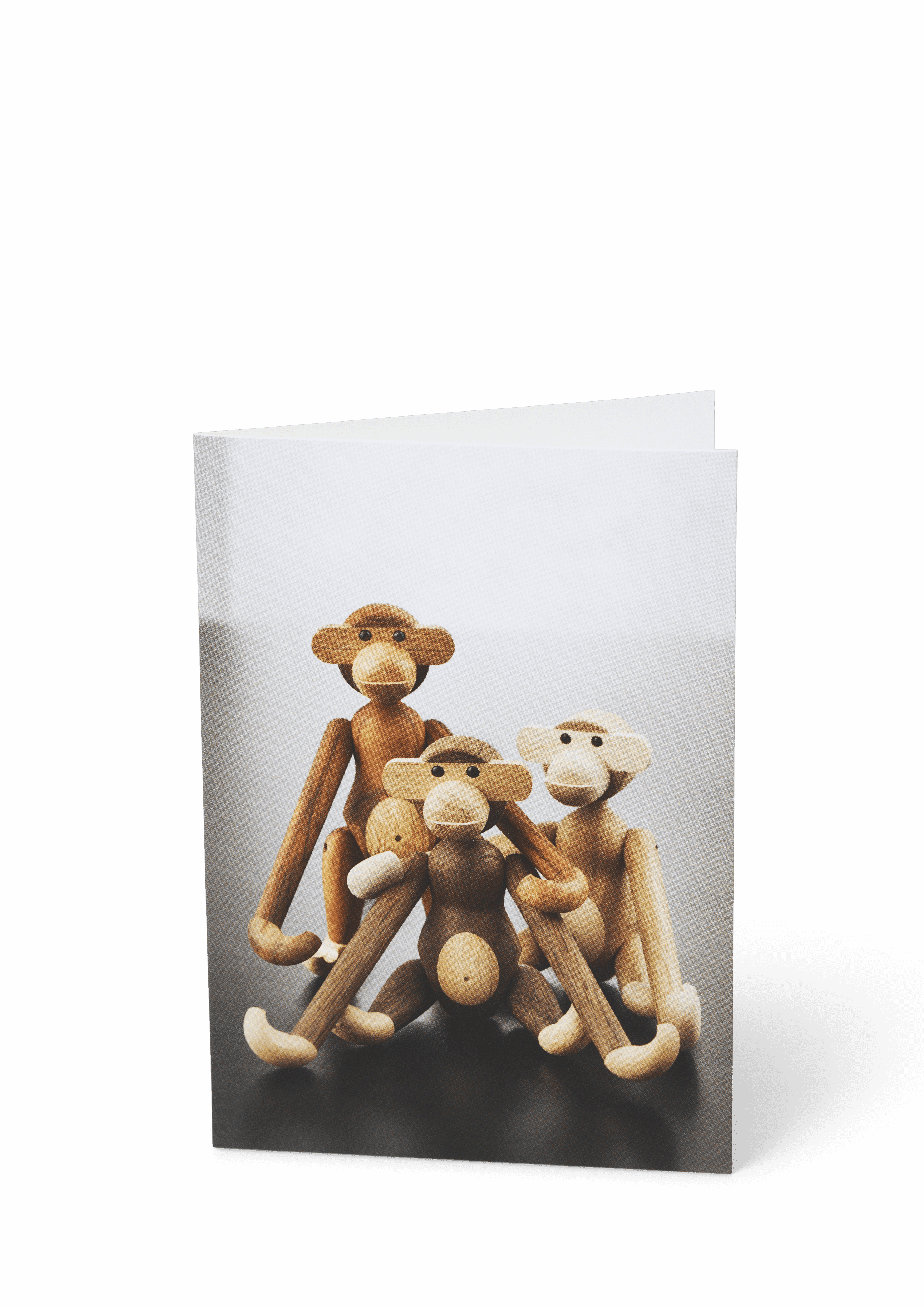 Card A6 Monkeys, 3 different 1 pcs.