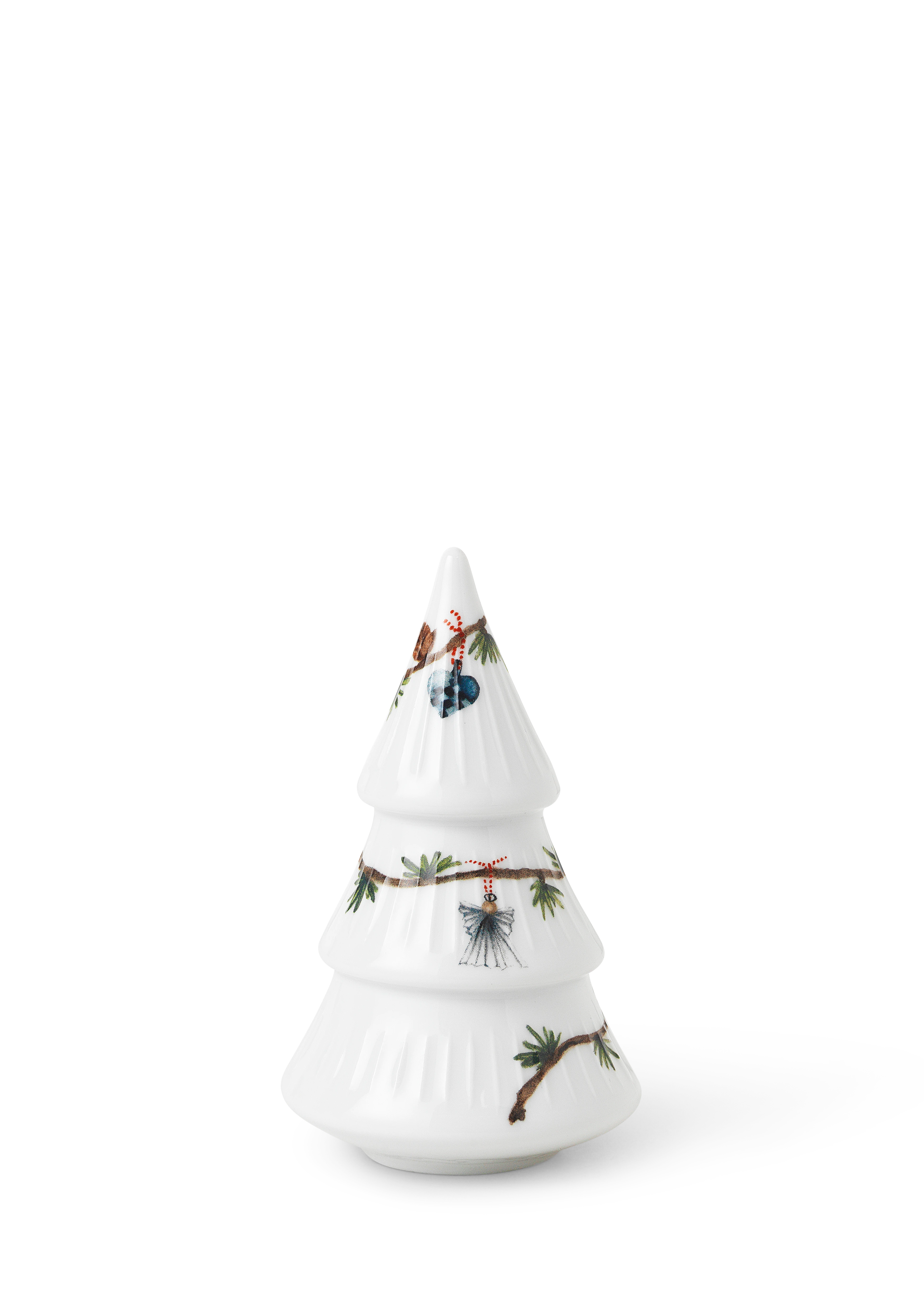 Juletræ H13 fra Kähler i farven Hvid m. deko, lavet af Keramik