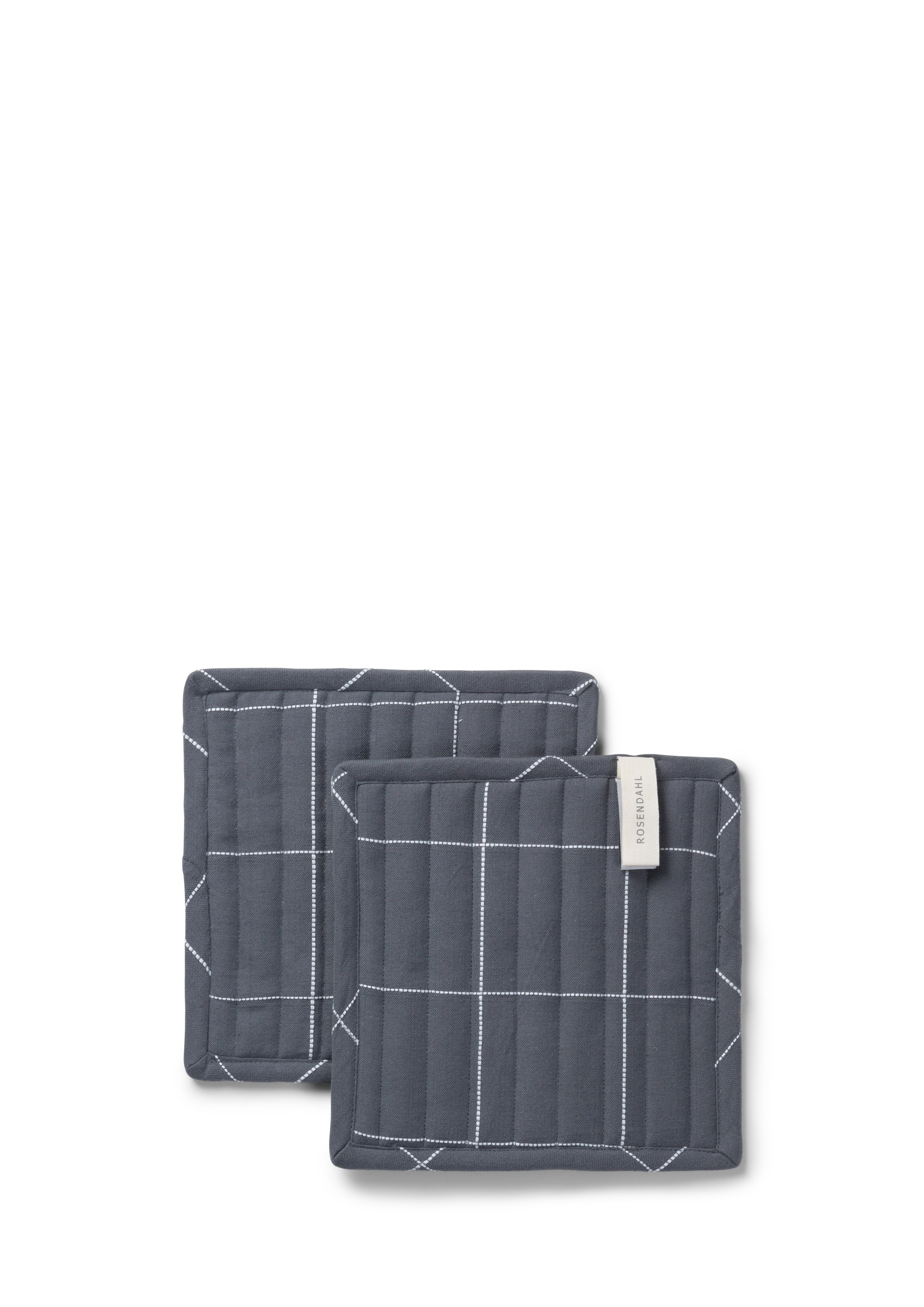 Gamma Pot holder 22x22 cm 2 pcs. from Rosendahl in Grey color, made of Cotton