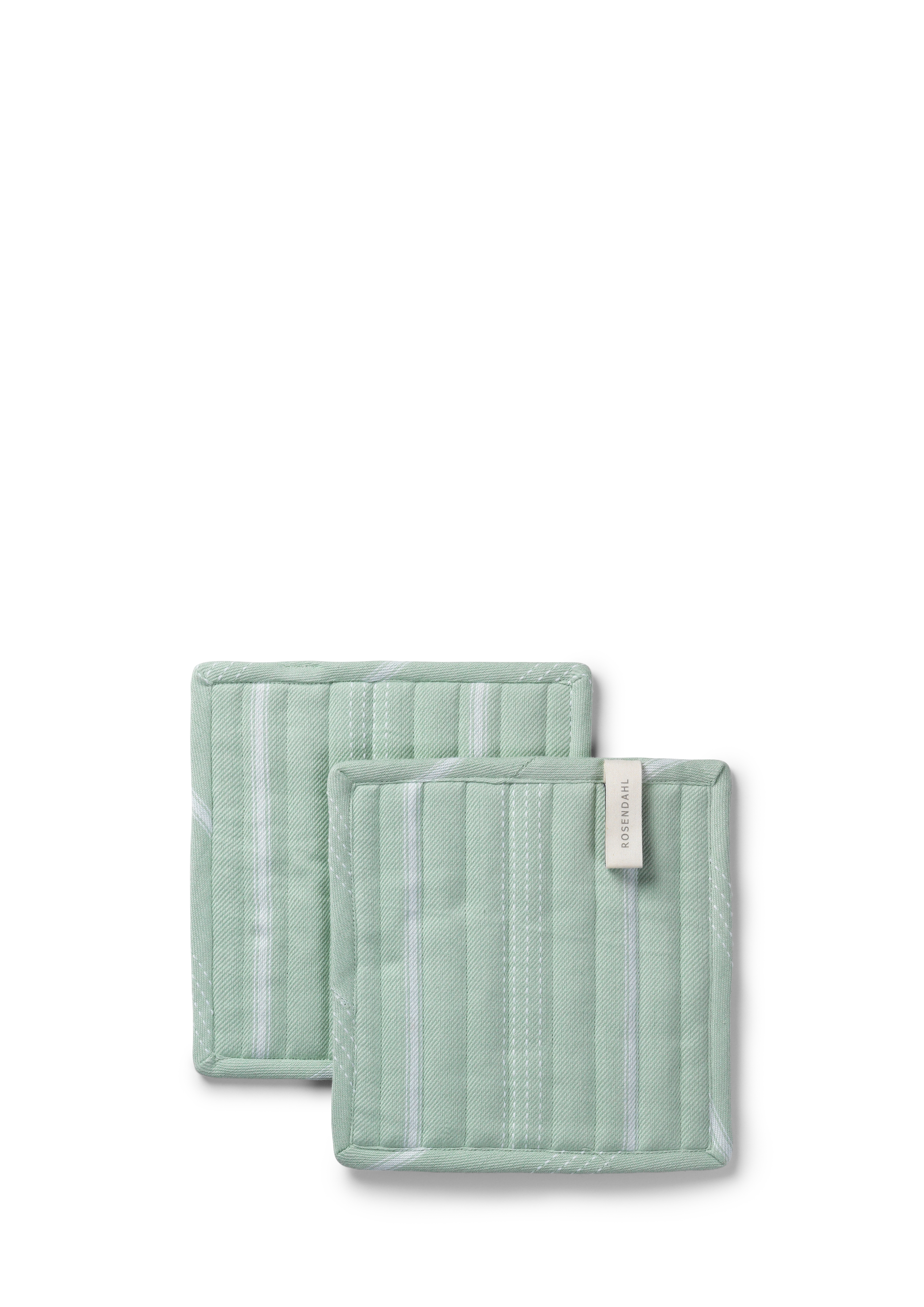 Beta Pot holder 22x22 cm 2 pcs. from Rosendahl in Mint color, made of Cotton