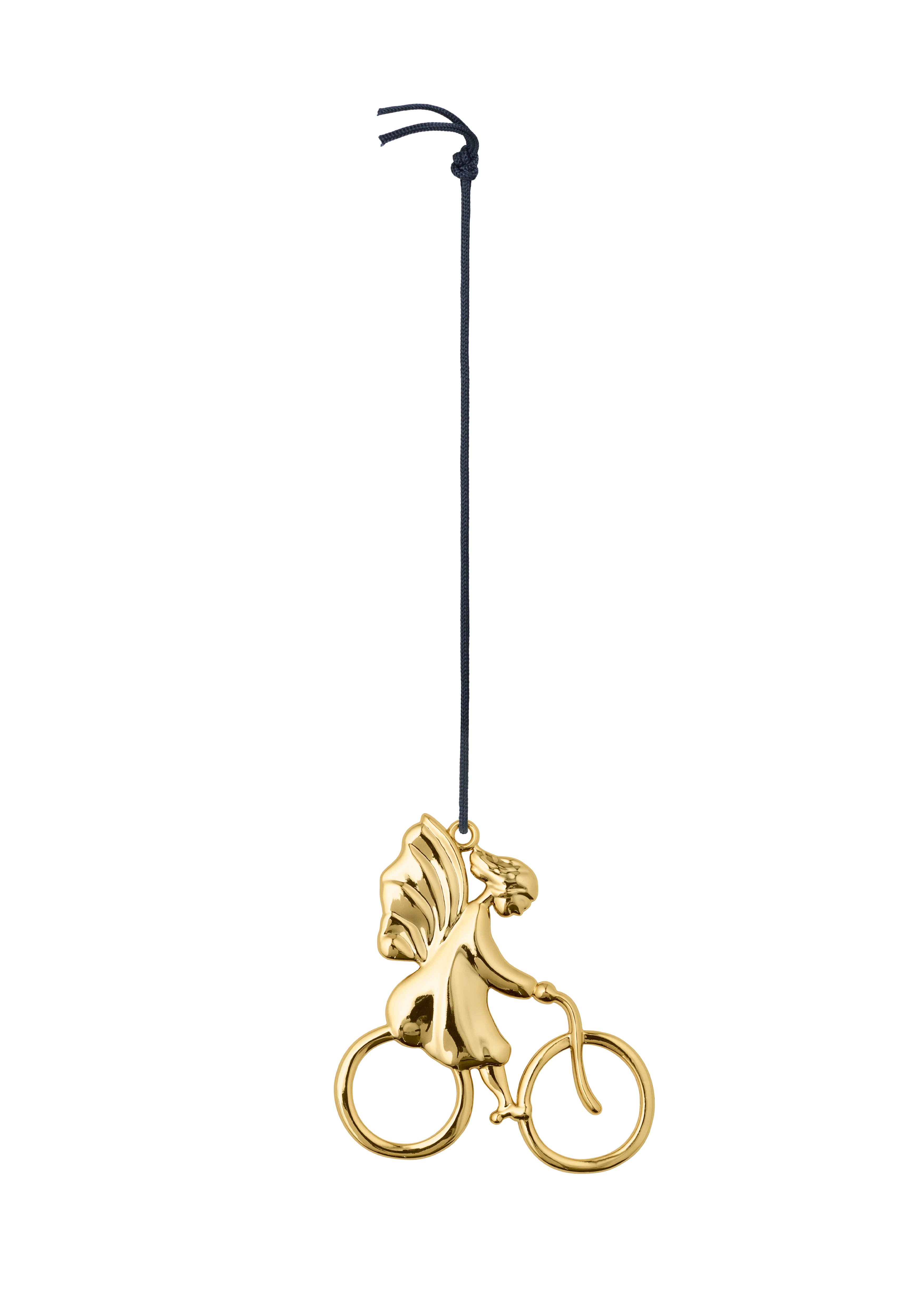 Julängel på cykel H 7 cm förgylld i guld H7 från Rosendahl i färgen Förgylld, tillverkad av Metall
