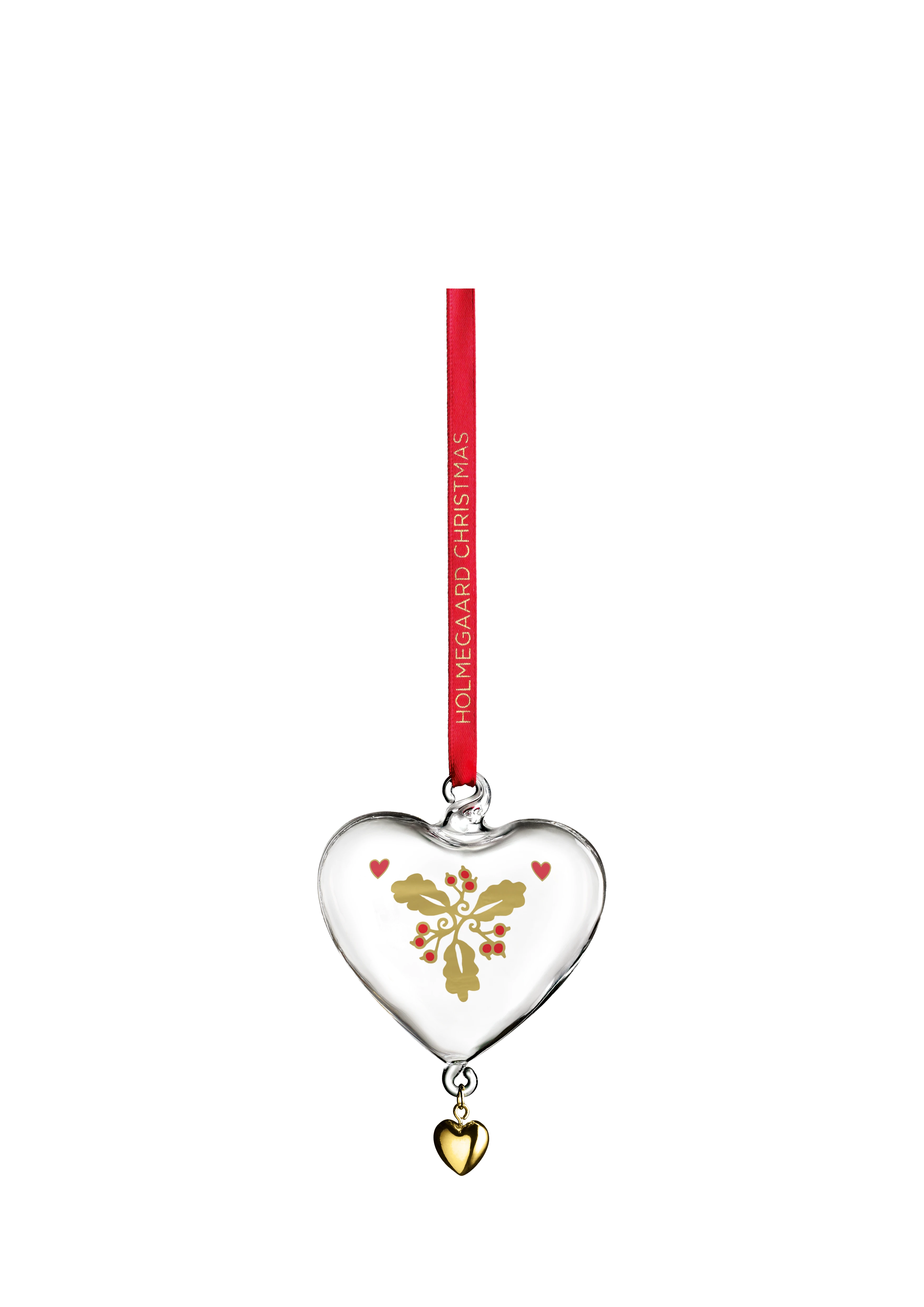 Annual Christmas Heart 2022 small from Holmegaard in Clear color, made of Glass