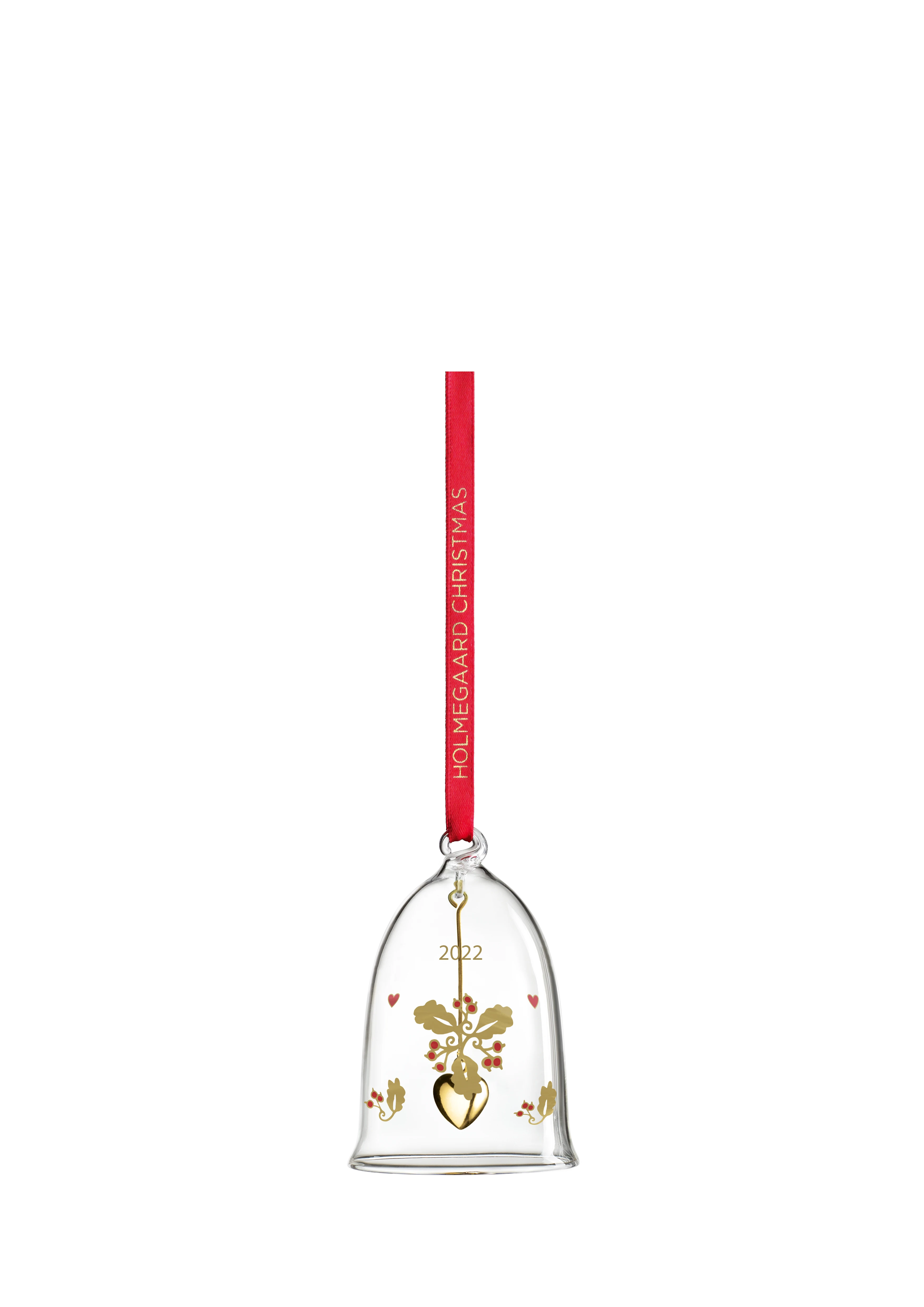 Årets Julklocka 2022 liten från Holmegaard i färgen Klar, tillverkad av Glas
