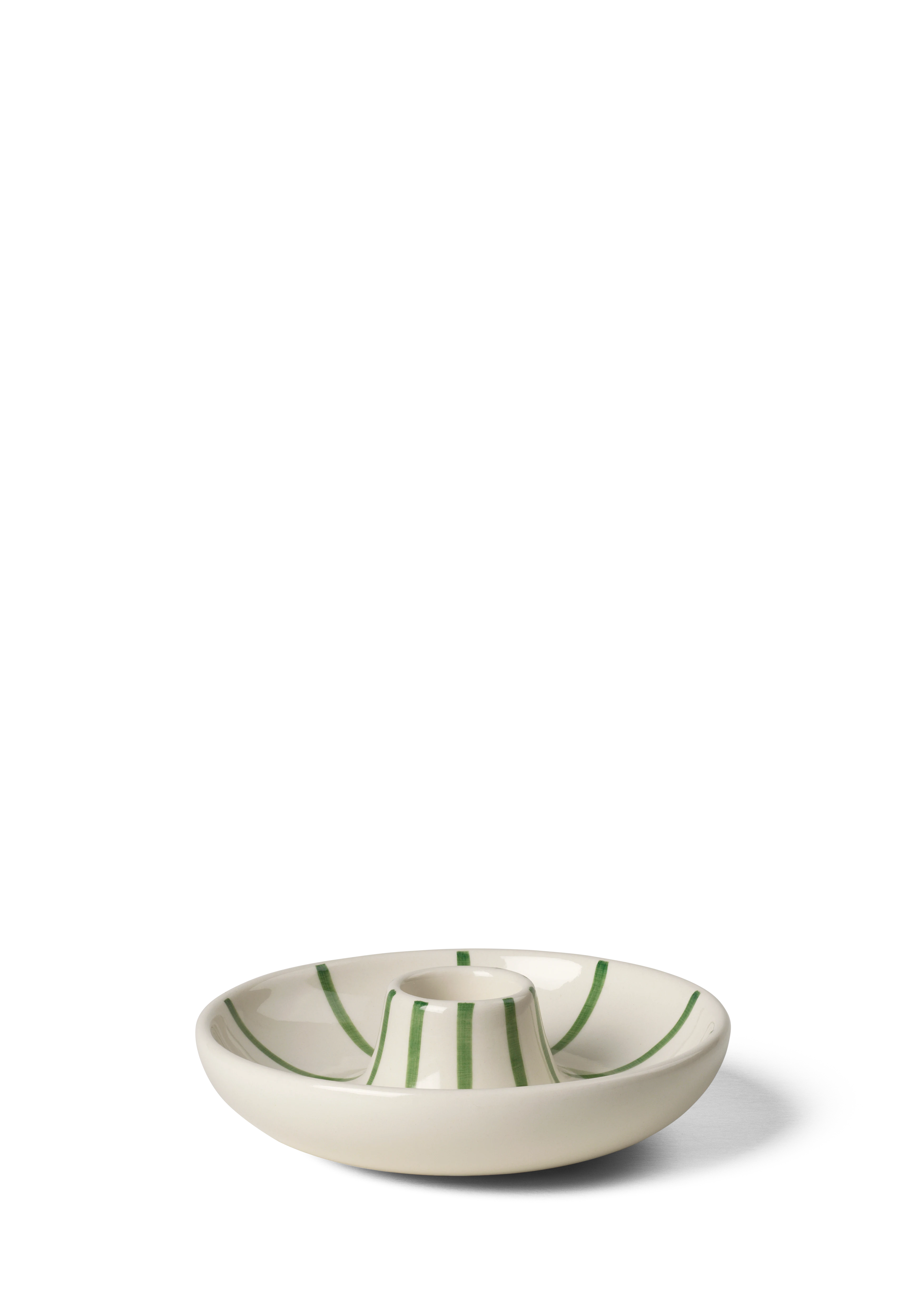 Candle holder H3.5 cm from Kähler in Green color, made of Ceramics