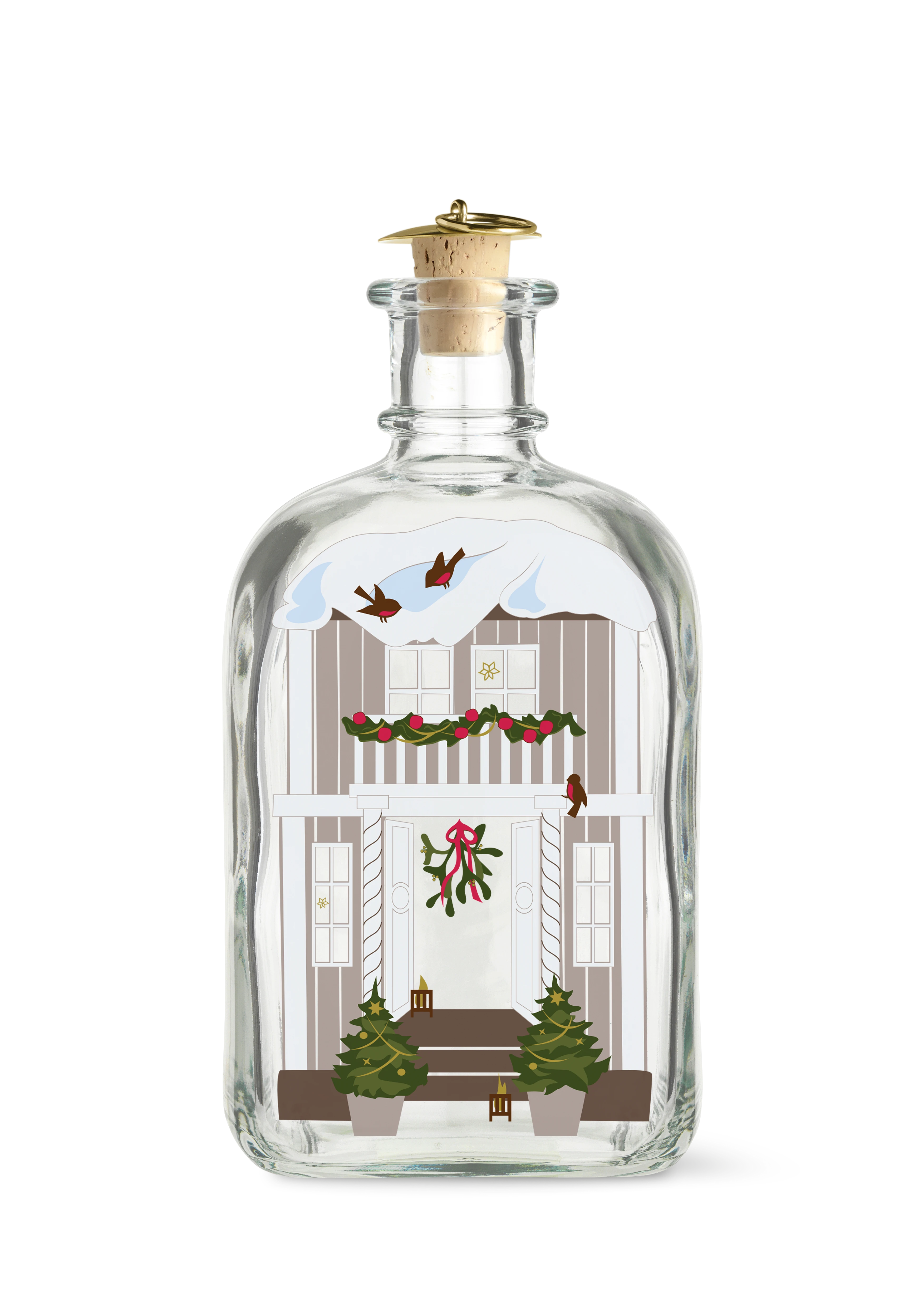 Weihnachtsflasche. 2022 73 cl von Holmegaard in der Farbe Multi, hergestellt aus Glas