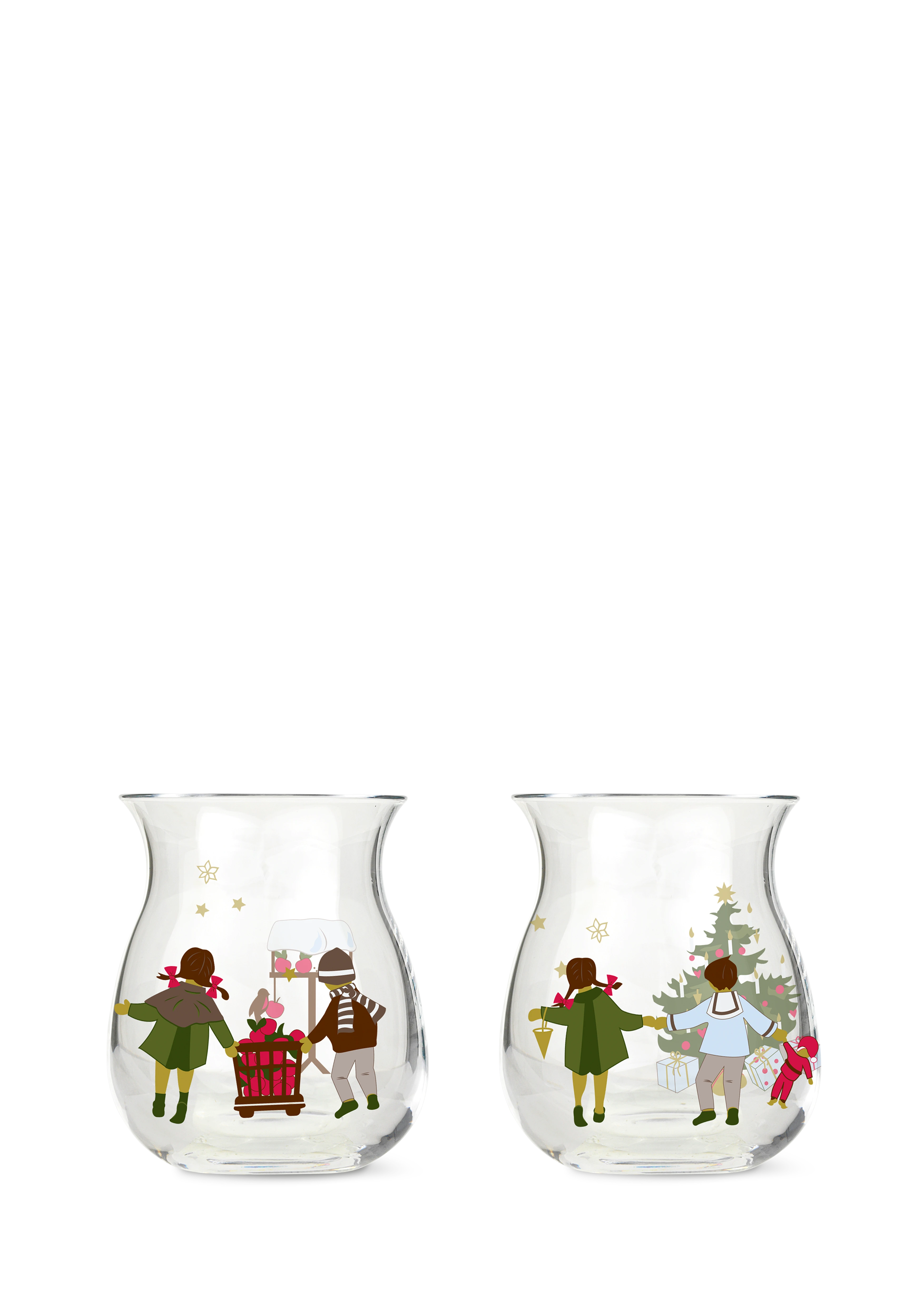 Weihnachtsteelichthalter 2022 H7.5 2 Stck.