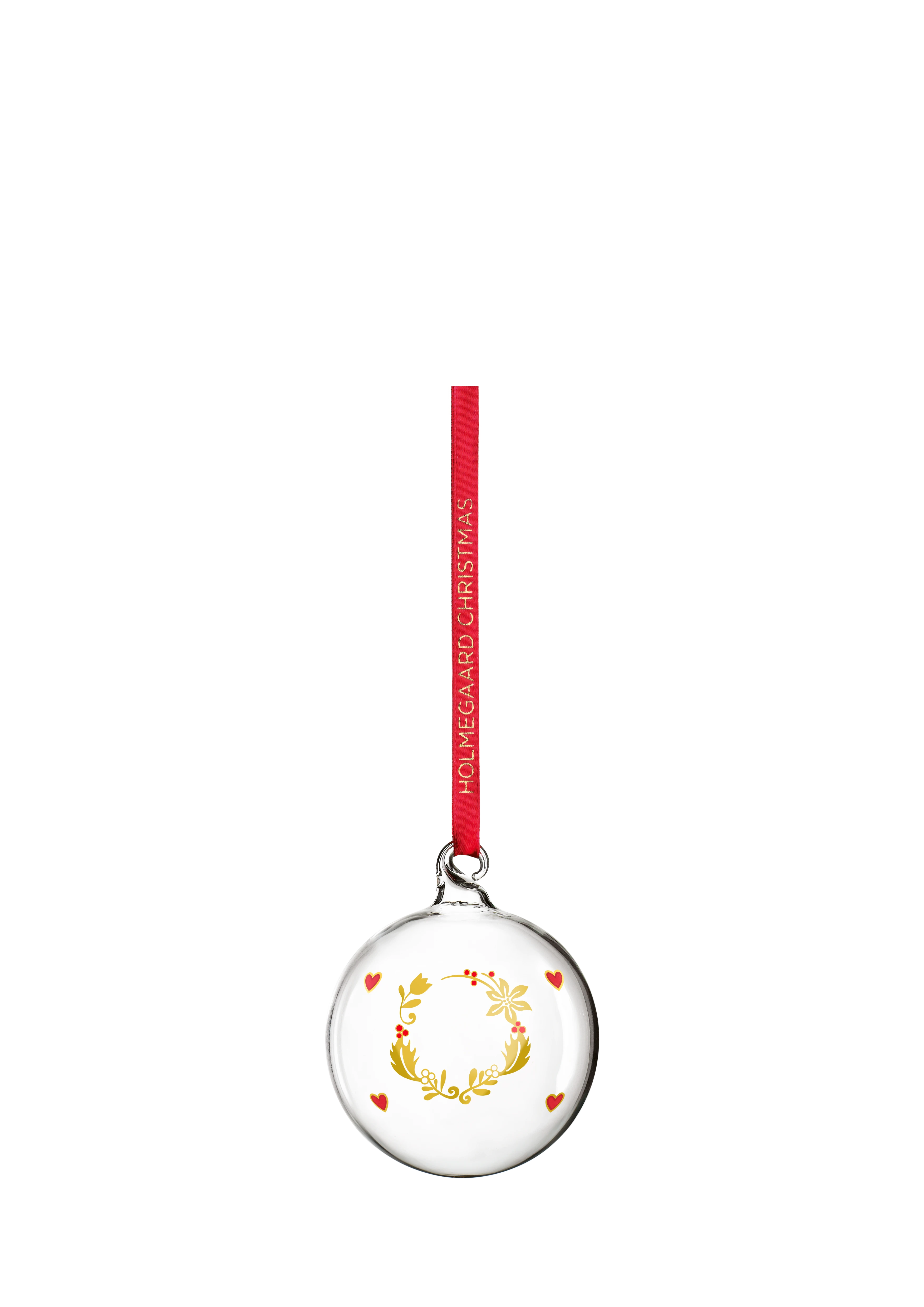 Årets julekule 2023 liten fra Holmegaard i fargen Klar, laget av Glass