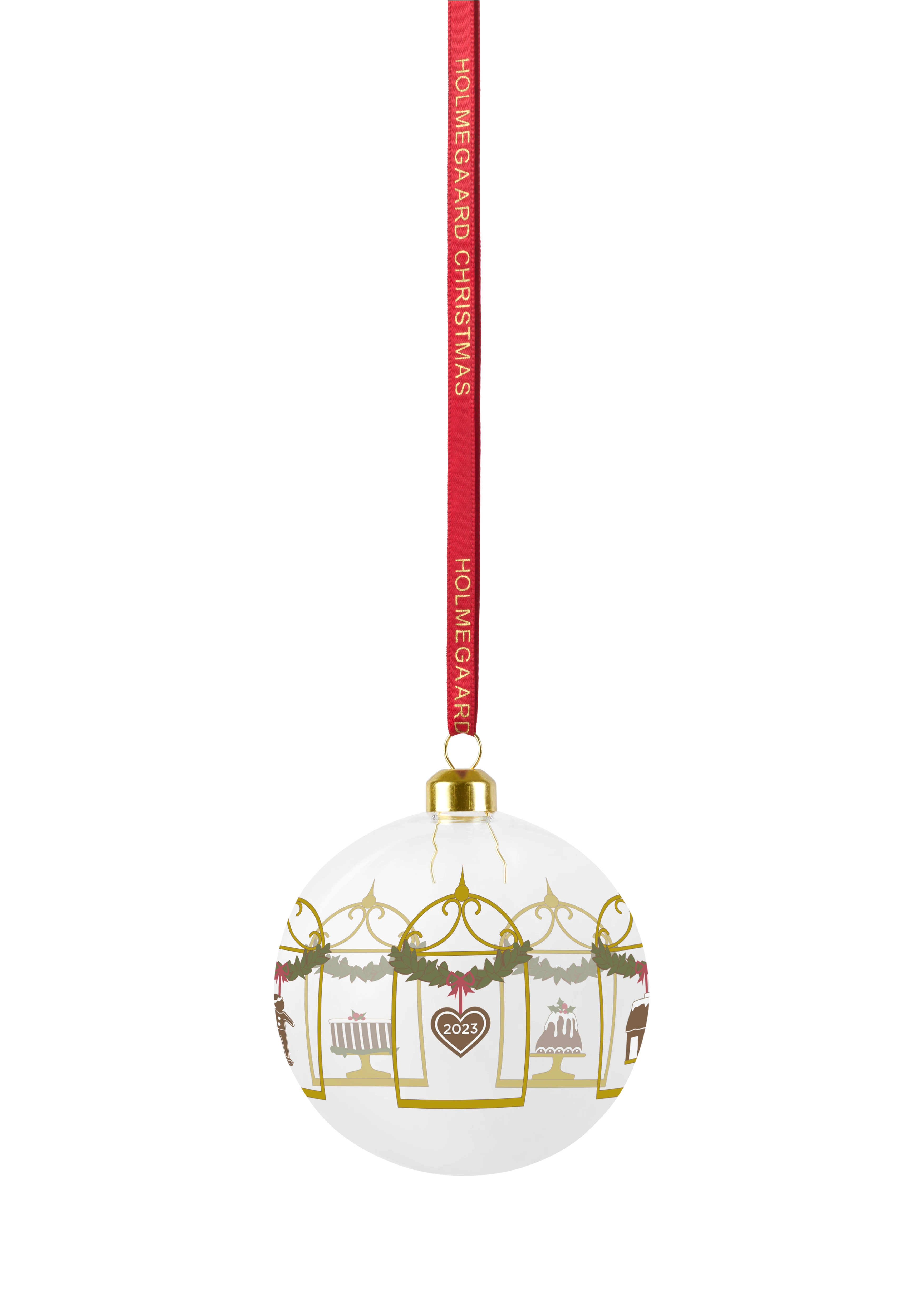 Annual Christmas Bauble 2023 from Holmegaard in Clear color, made of Glass