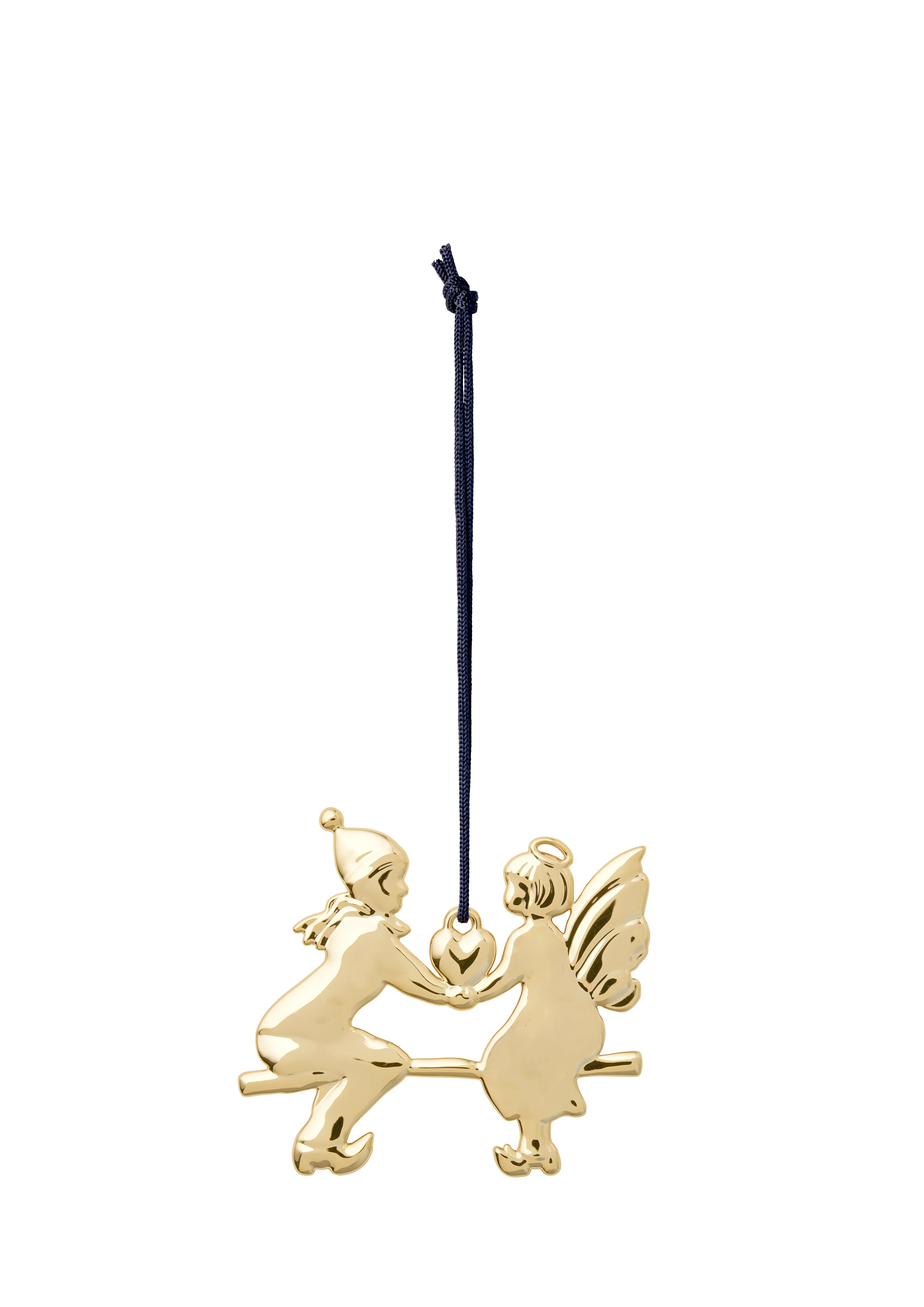 Ängel på gungbräda H6.5 från Rosendahl i färgen Förgylld, tillverkad av Metall