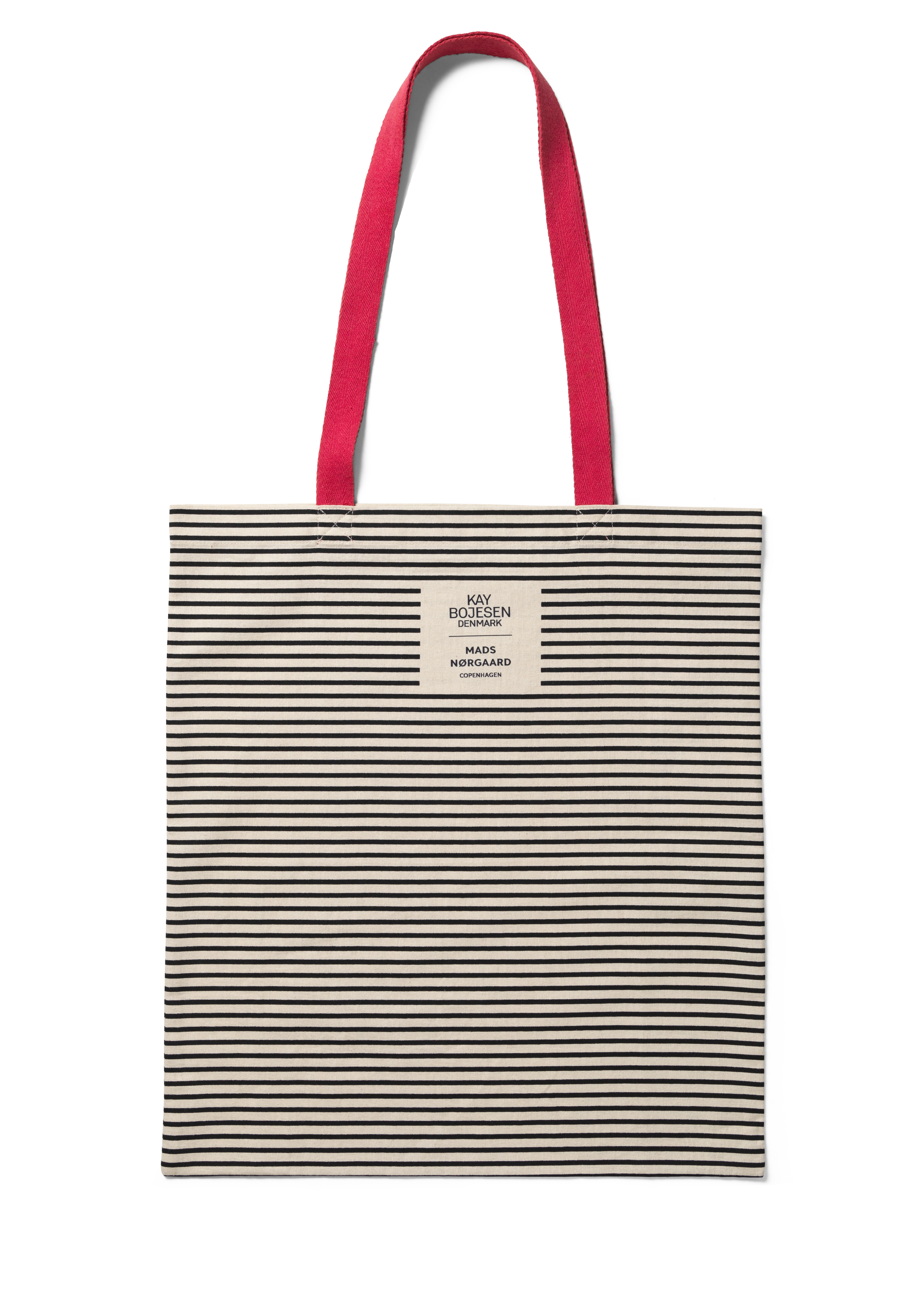 x Nørgaard paa Strøget Tote bag 40x45 cm fra Kay Bojesen i fargen Hvit/Sort, laget av Bomull